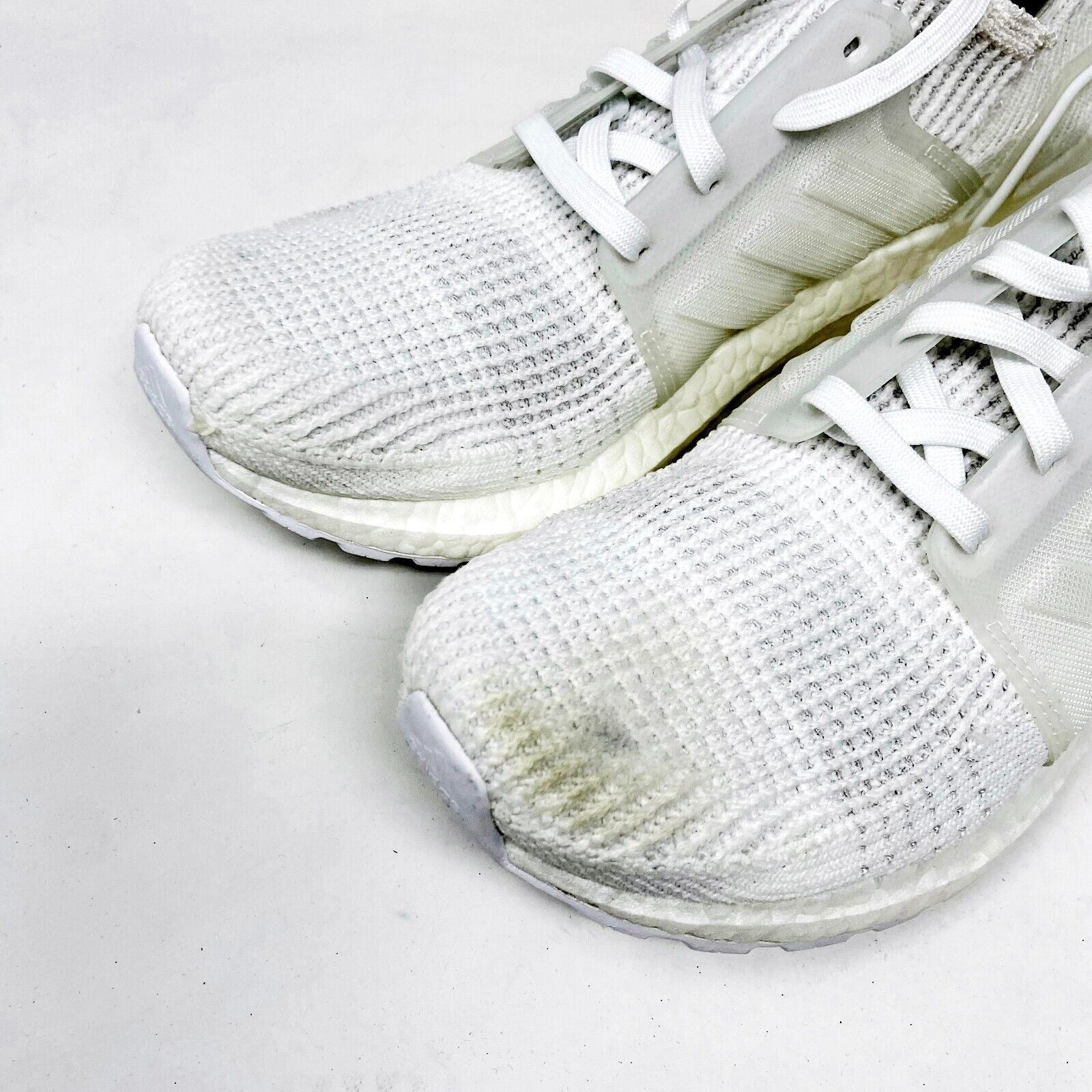 Adidas UltraBoost 19 Triple White Mens Size 8.5 Running Sneakers