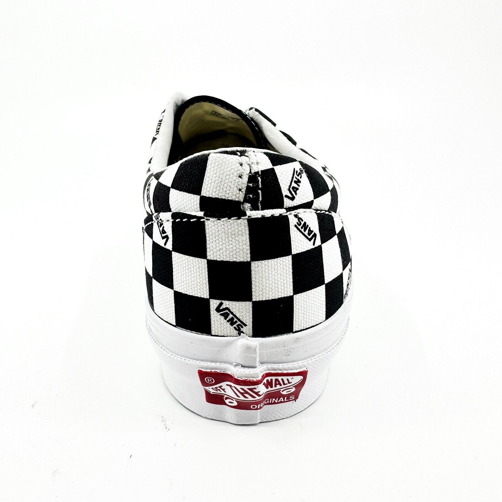 靴 VANSVAULT OG ERA LX CANVAS CHECKERBOARD Vans Vault OG Era LX (Canvas) Checkerboard Logo Black White