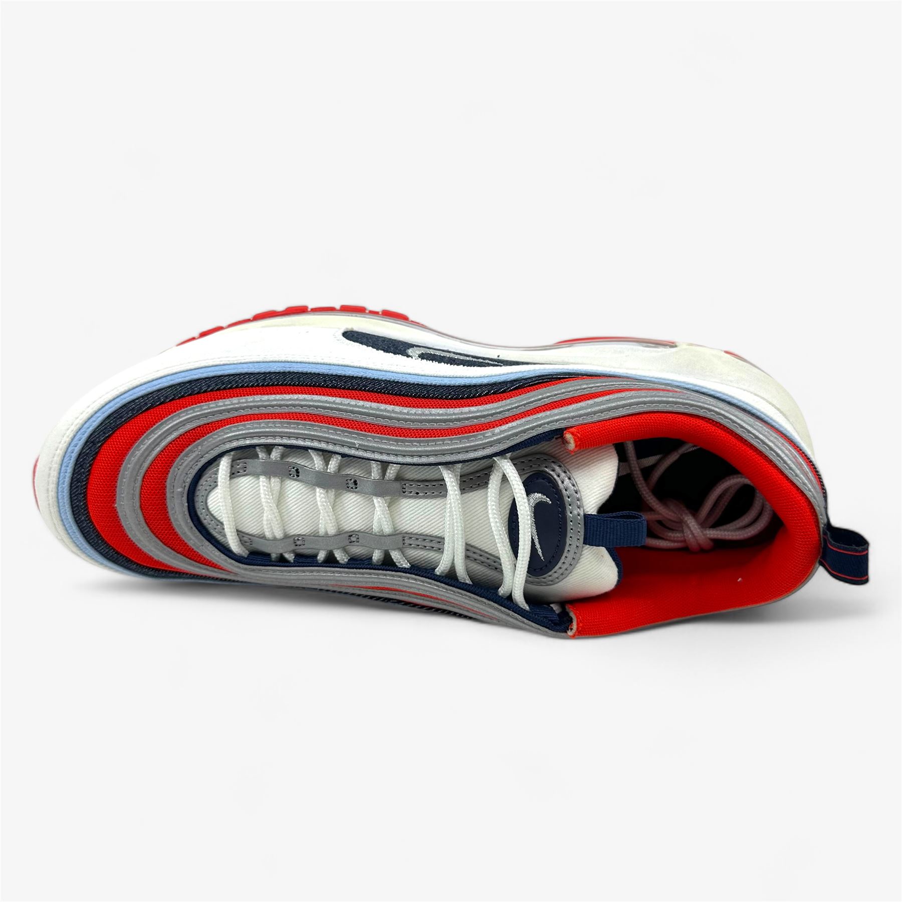 Nike Air Max 97 Chile Red Metallic Silver Mens Size 13 
