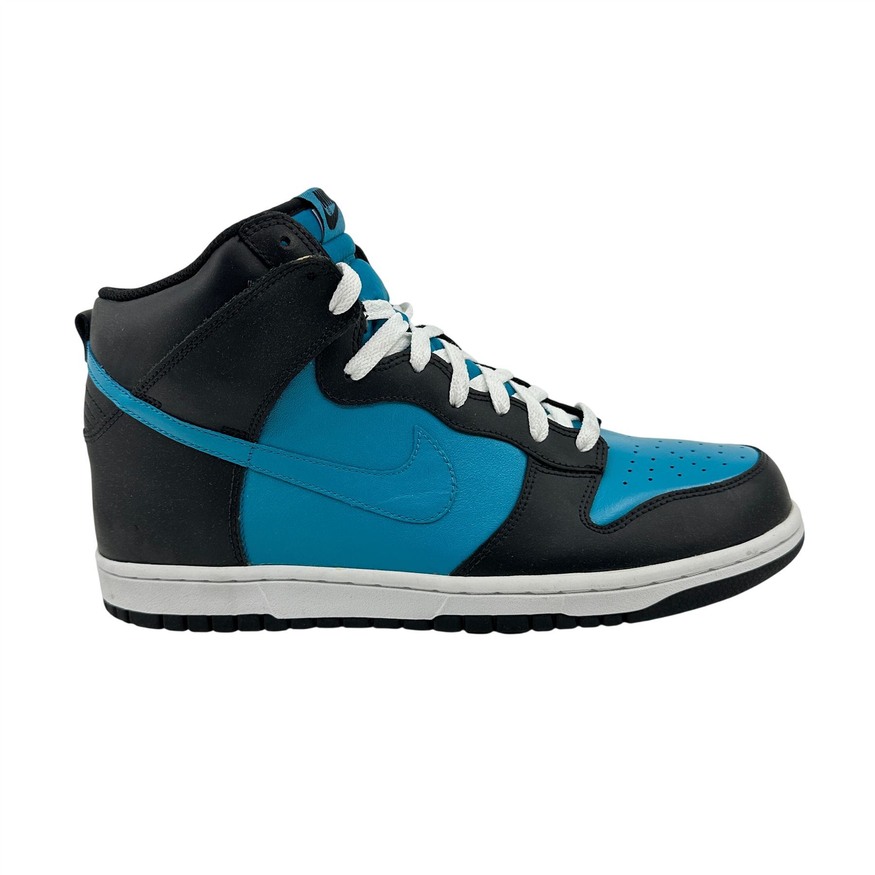 Nike Dunk High Black Glass Blue White Mens Athletic Sneaker | eBay