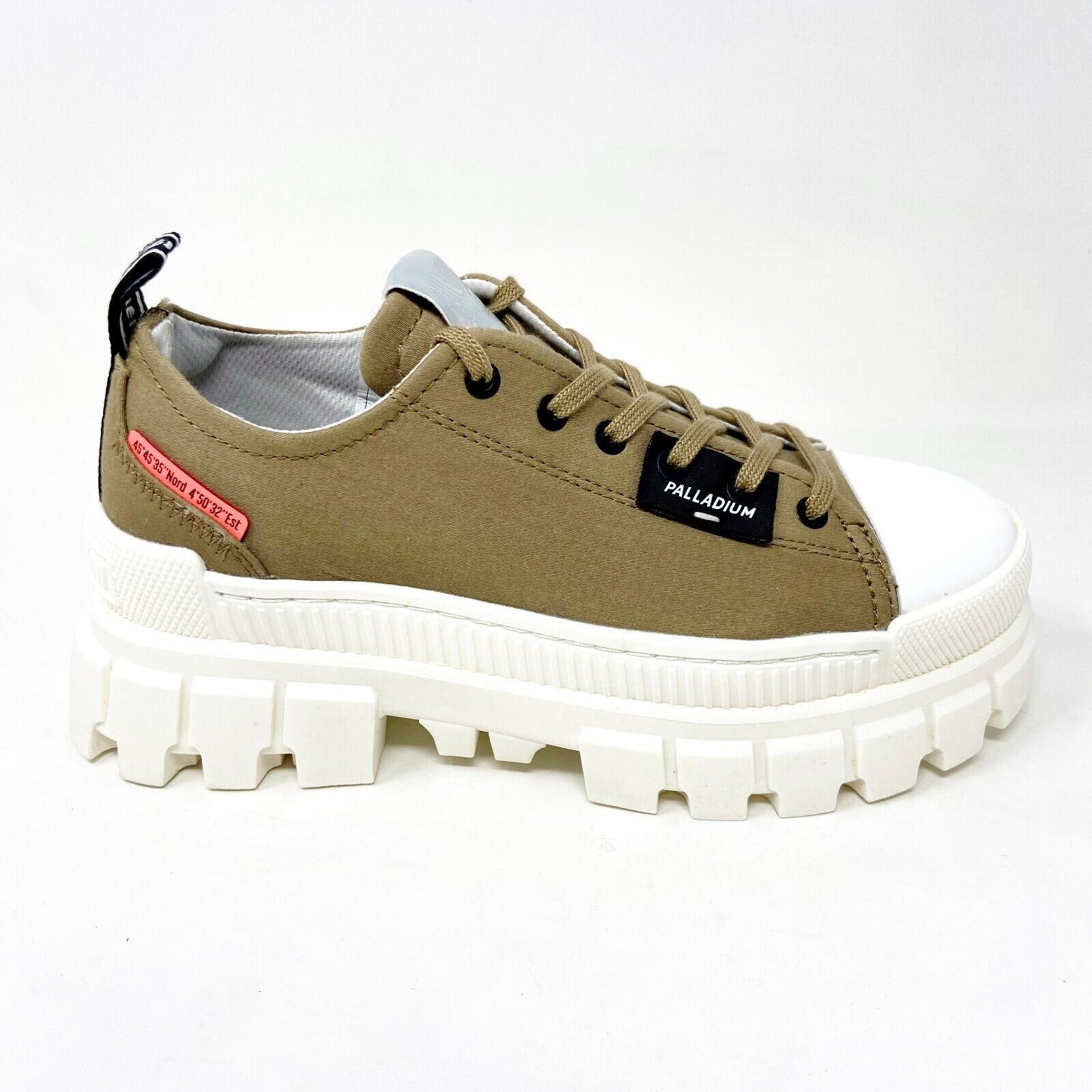 Palladium Revolt LO TX Olive Green Womens Casual Platform Boots