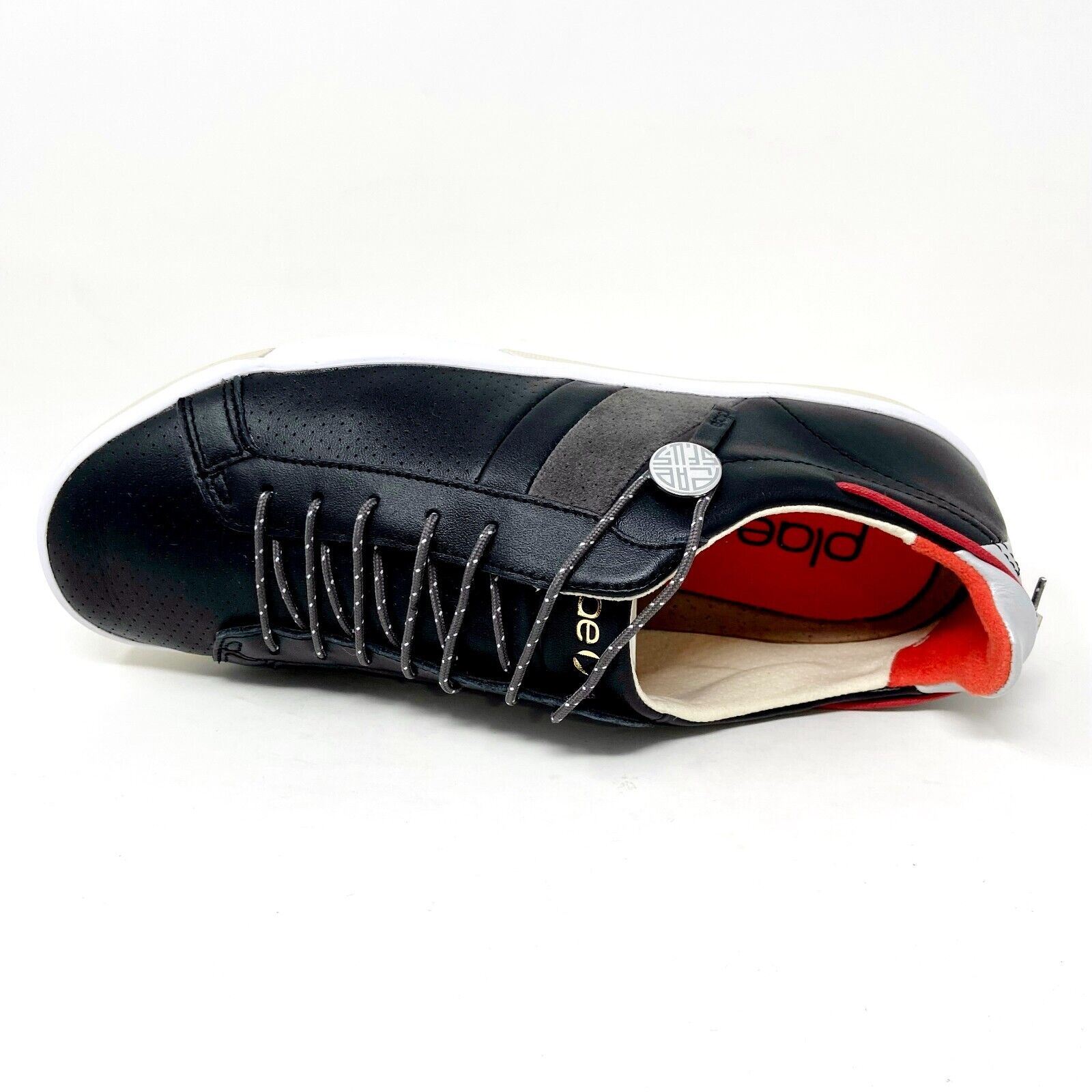 Plae Mulberry Black Red Full Grain Leather Mens Casual  display picture 2