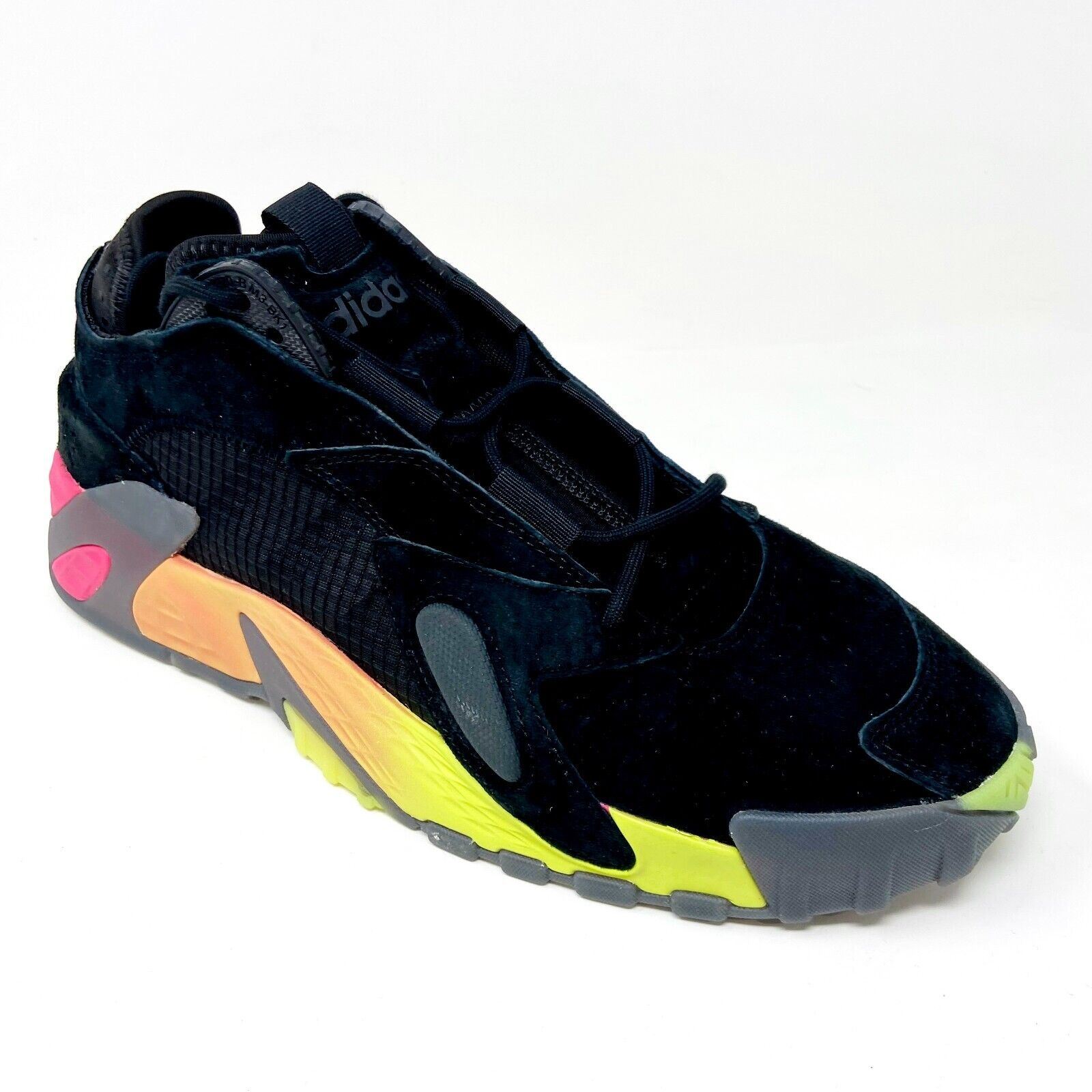 Adidas Originals Mens Black Streetball FZ1971 Athletic Basketball Shoes Size 9 Adidas Originals Streetball Black Multicolor Mens Basketball  main image 3