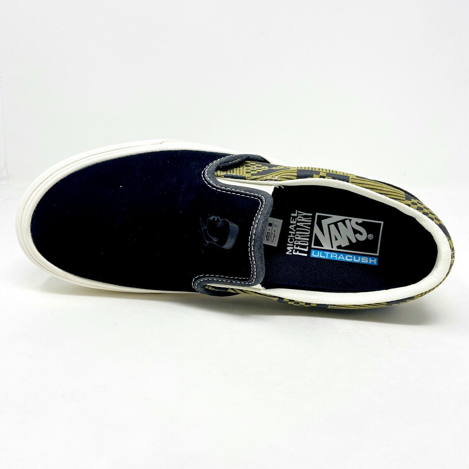 Vans Classic Slip On Michael February Black Olive Mens UltraCush Shoes NIB Vans Classic Slip-on X Michael February Black/olive ships  main image 3