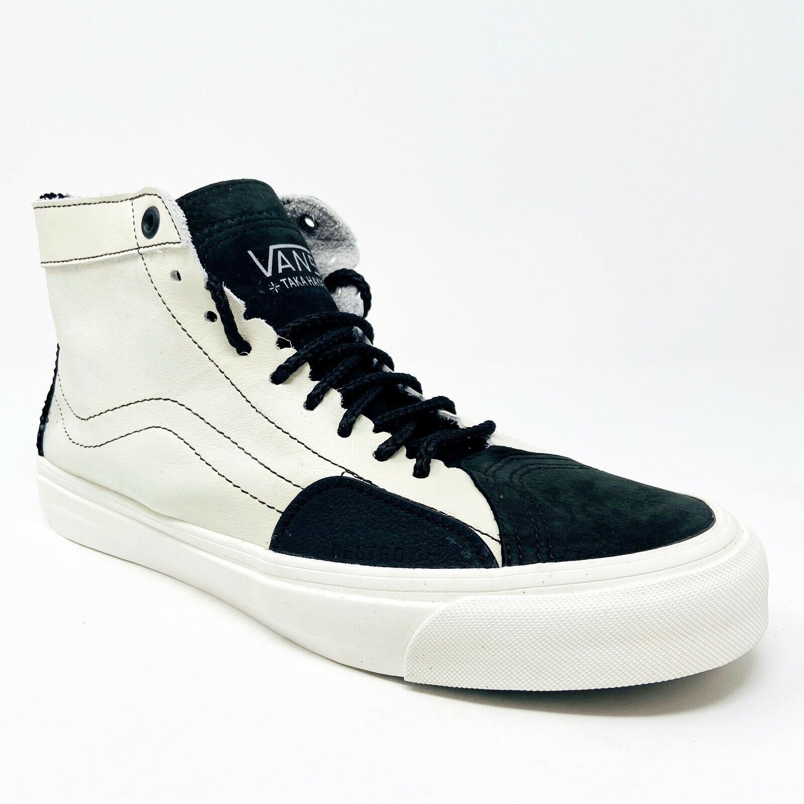 Vans Vault Taka Hayashi Sk8 Hi LX Black Marshmallow Mens Leather