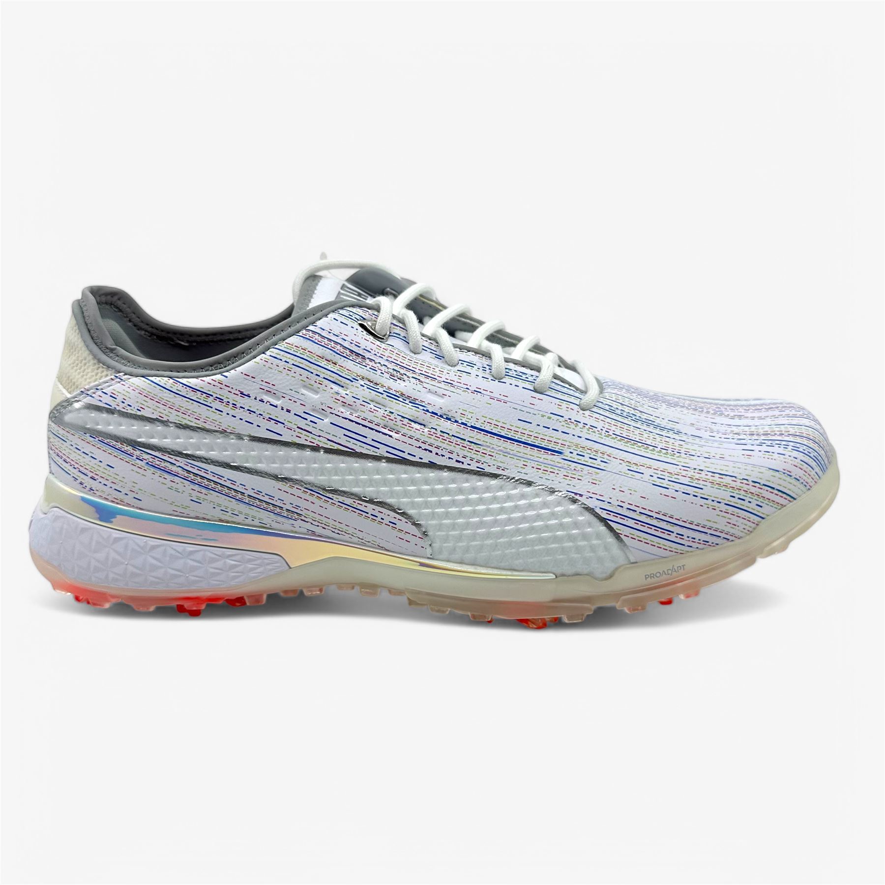 PUMA Proadapt Spectra White Silver Mens Waterproof Golf Shoe