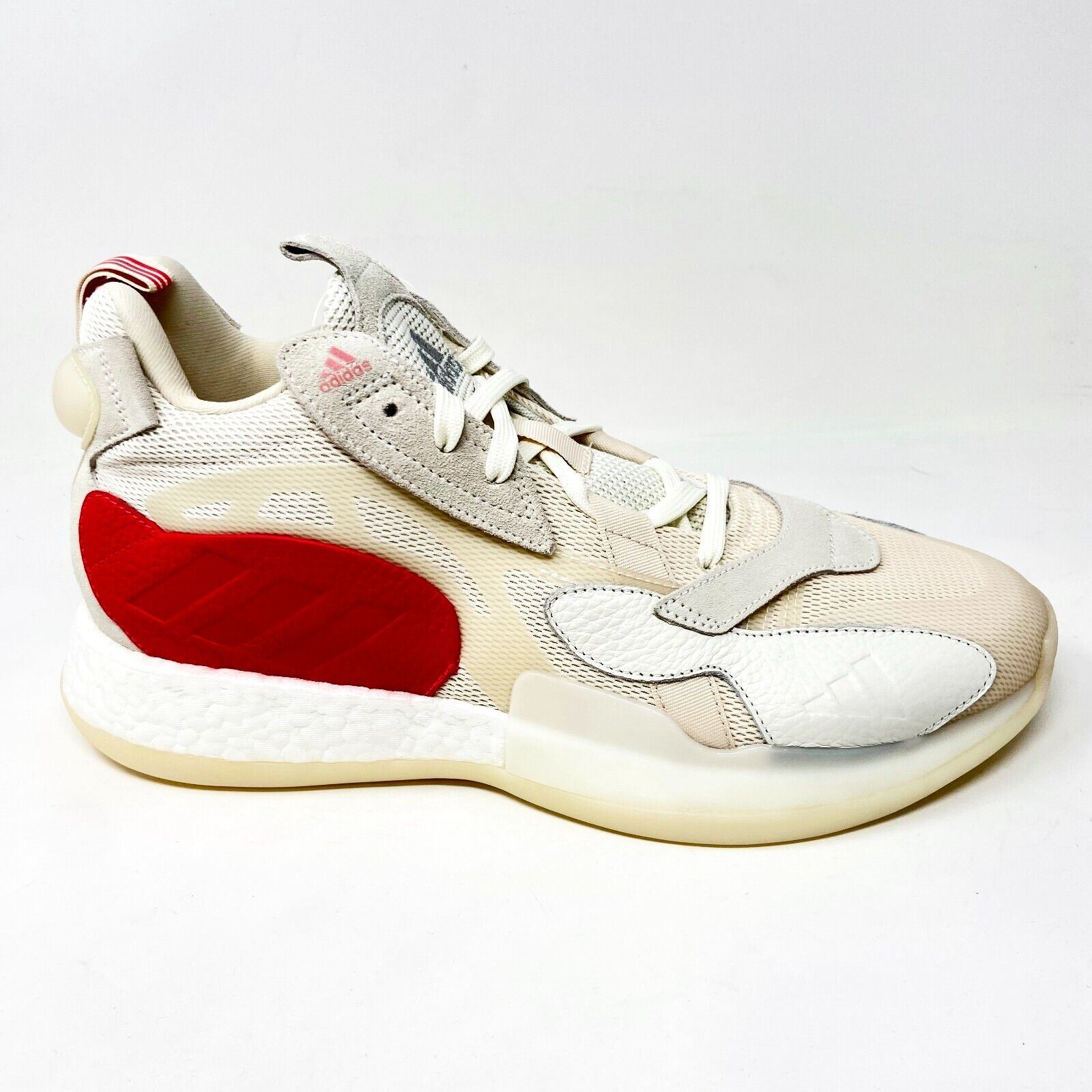 Adidas Kaizam ZoneBoost Off White Shock Red Mens Basketball