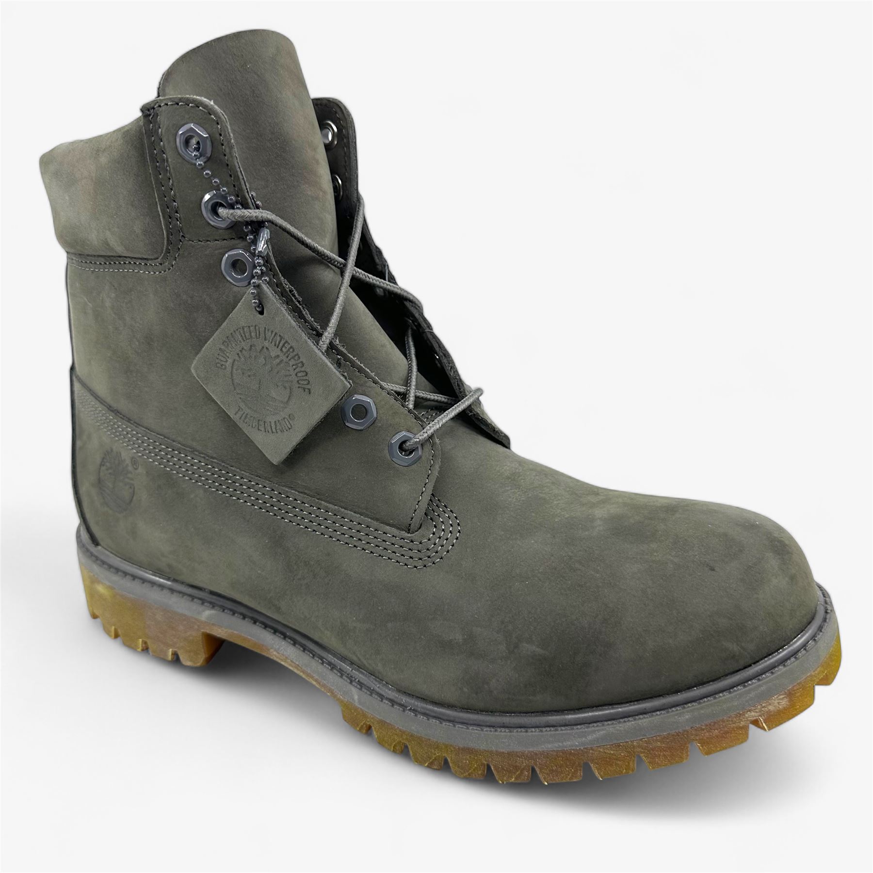 Timberland Men's Premium 6 in Lace Waterproof Boots in Dark Grey