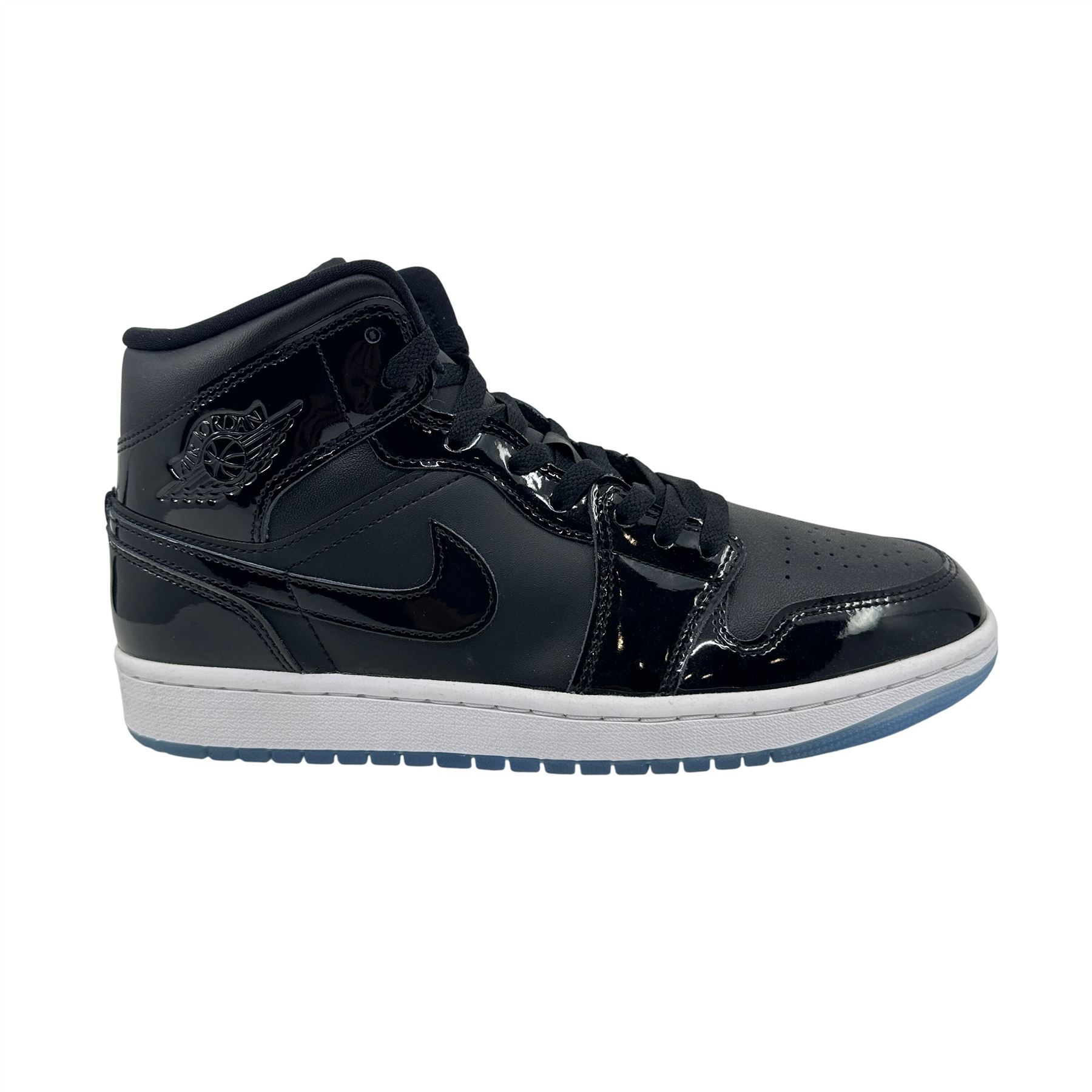 Jordan 1 Mid SE Black Concord White Mens Athletic Space Jam