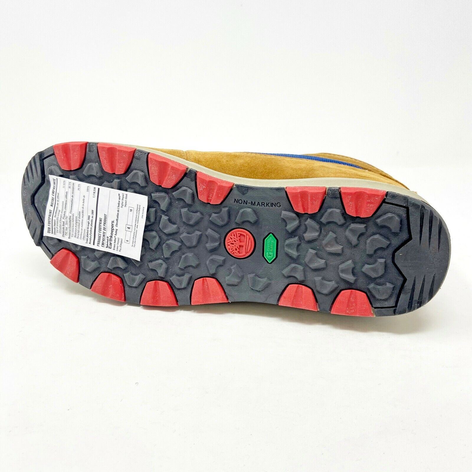 Timberland GT Scramble Mid Wheat Blue Red Kids Nubuck Outdoor