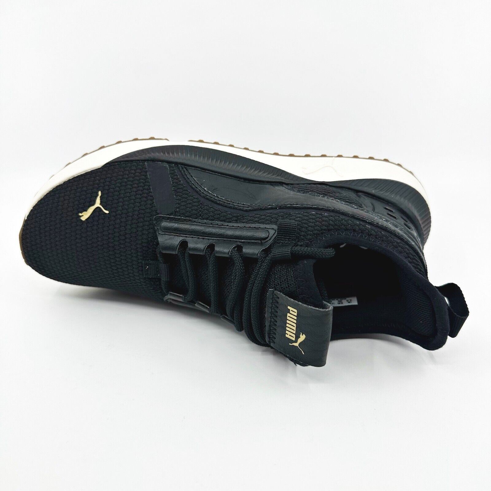 PRIMA FORMA レザースニーカー Puma Pacer Future Street Luxe Black Frosted Ivory Womens Sneakers