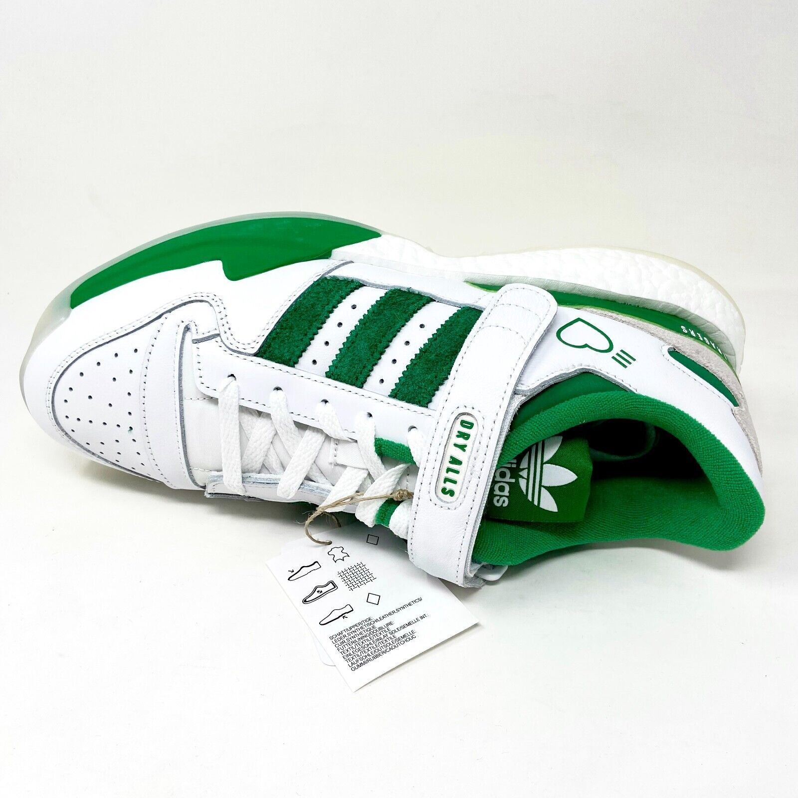 Adidas x Human Made Forum Boost Low White Green Mens Sneakers 
