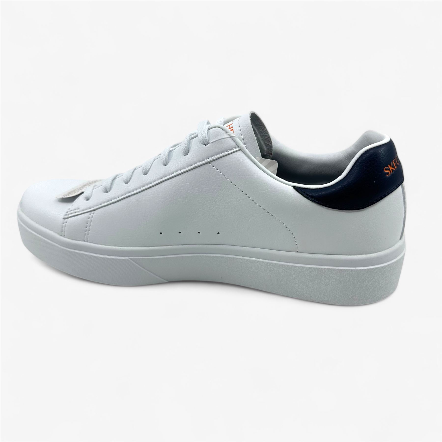 Skechers Eden LX Remembrance White Orange Mens Athletic Court