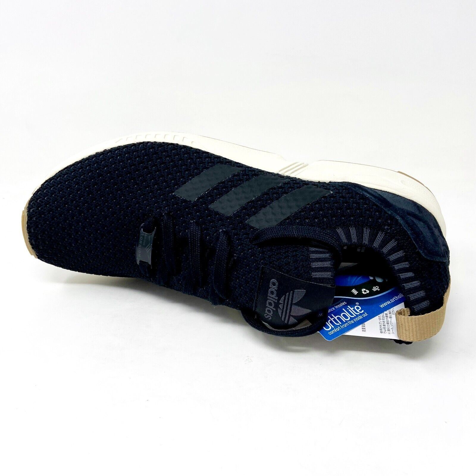Adidas Originals ZX Flux PK Black Gum Mens Primeknit Running