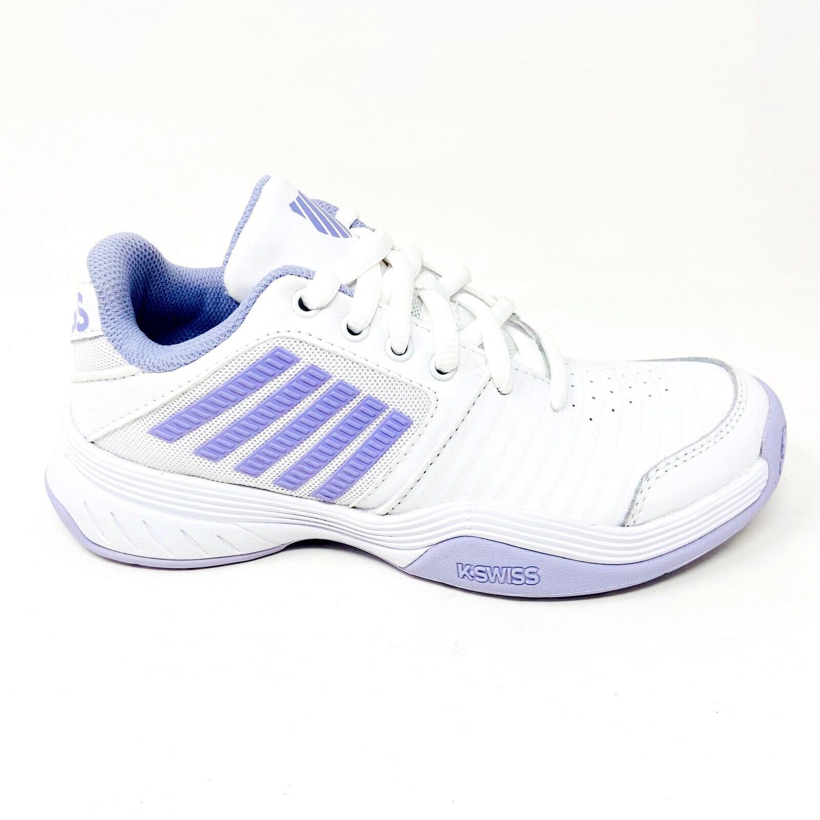 K-Swiss Court Express White Purple Womens Size 5.5 Tennis Shoes