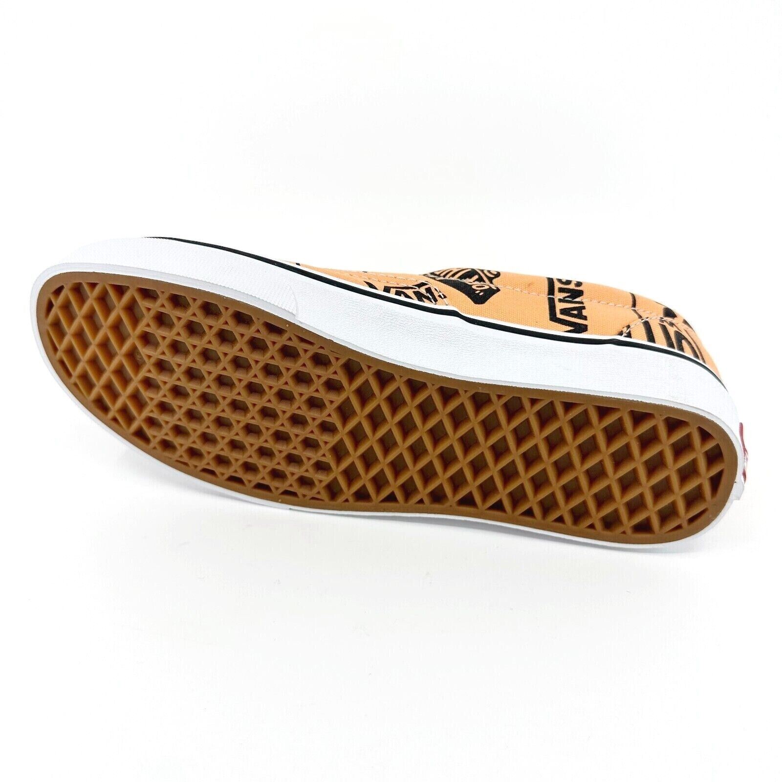Vans Men\'s Era Logo Mix Canvas Skate Tangerine Black Size US 11.5 EU 45 Skate Era Shoe in Black / White | Vans main image 4