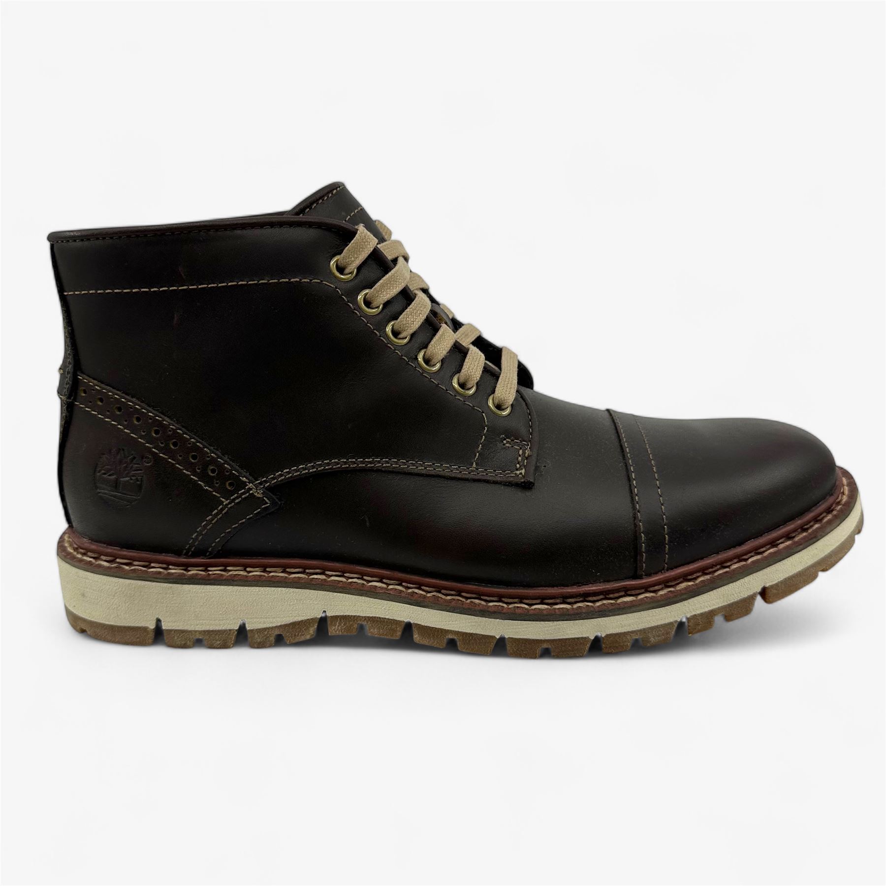 TIMBERLAND Mens 10M Dark brown Leather Britton Hill Chukka Britton Mills Mid Chukka Boot for Men in Dark Brown main image 2