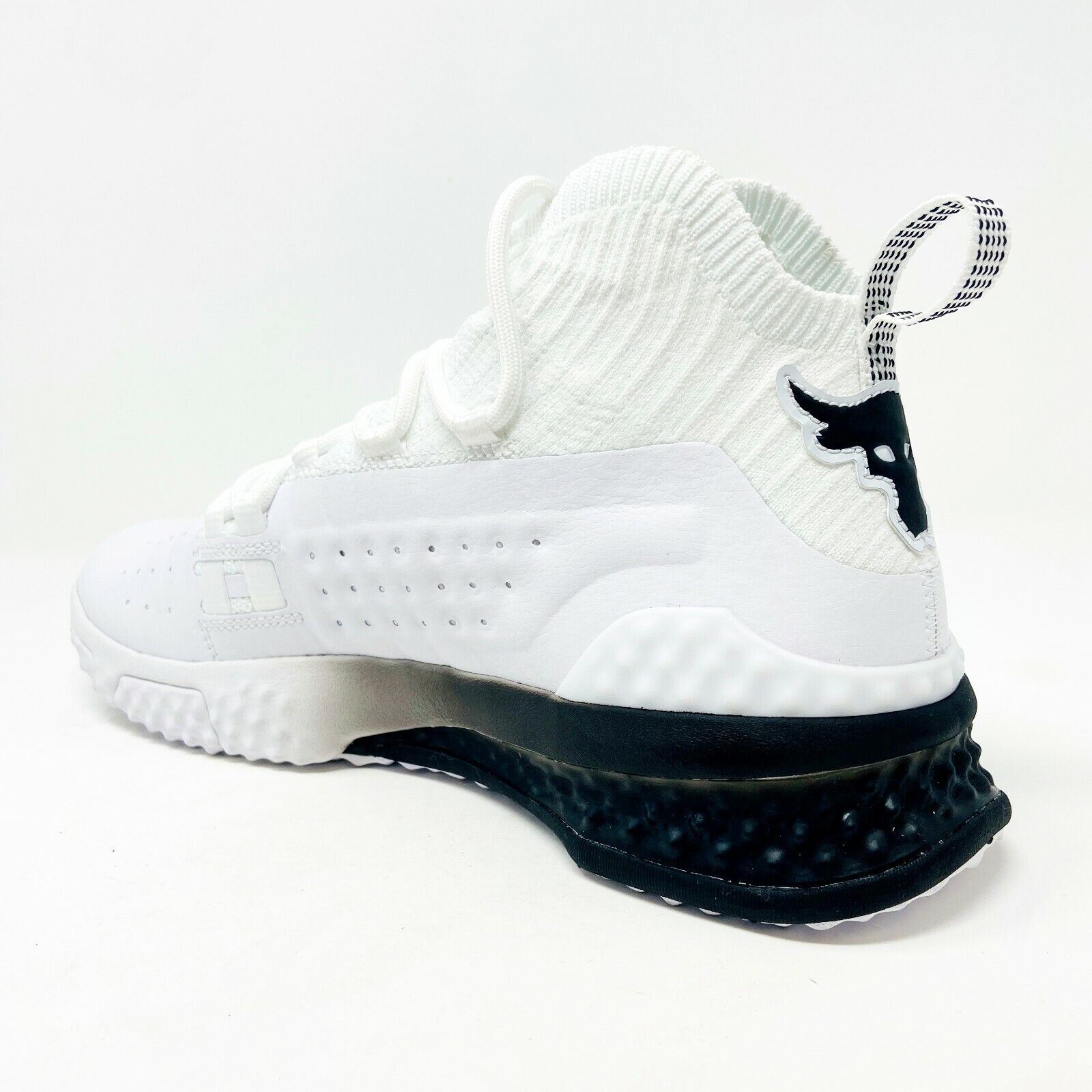 Under Armour x Project Rock Delta White Black Mens Training Shoes