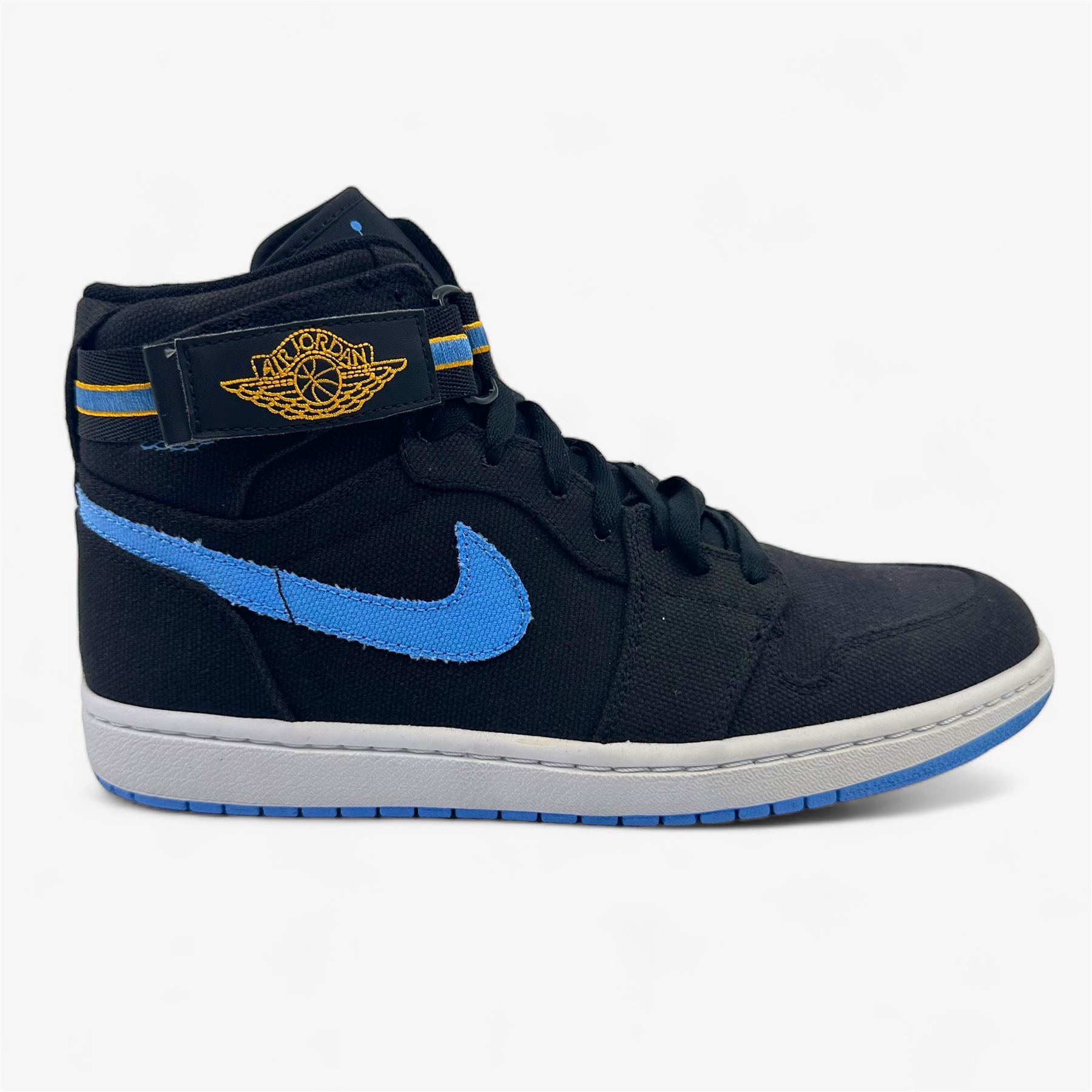 Jordan Air Jordan 1 High Strap Black University Blue White Mens