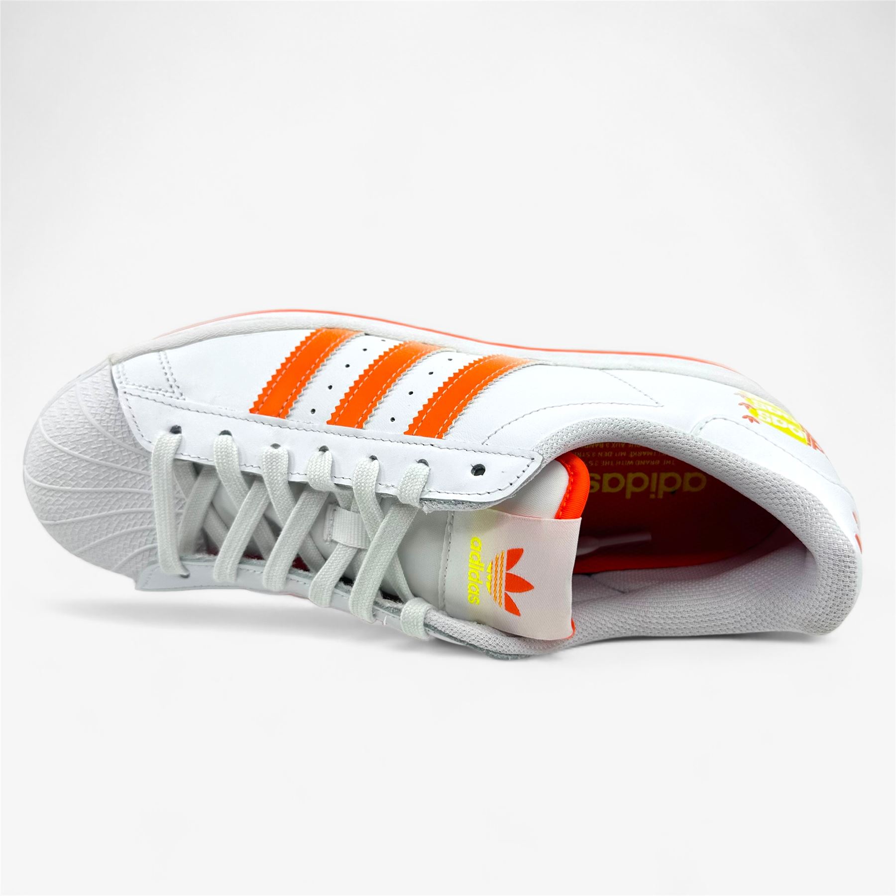 Adidas Superstar Y2K White Orange Mens Athletic Sneaker | eBay