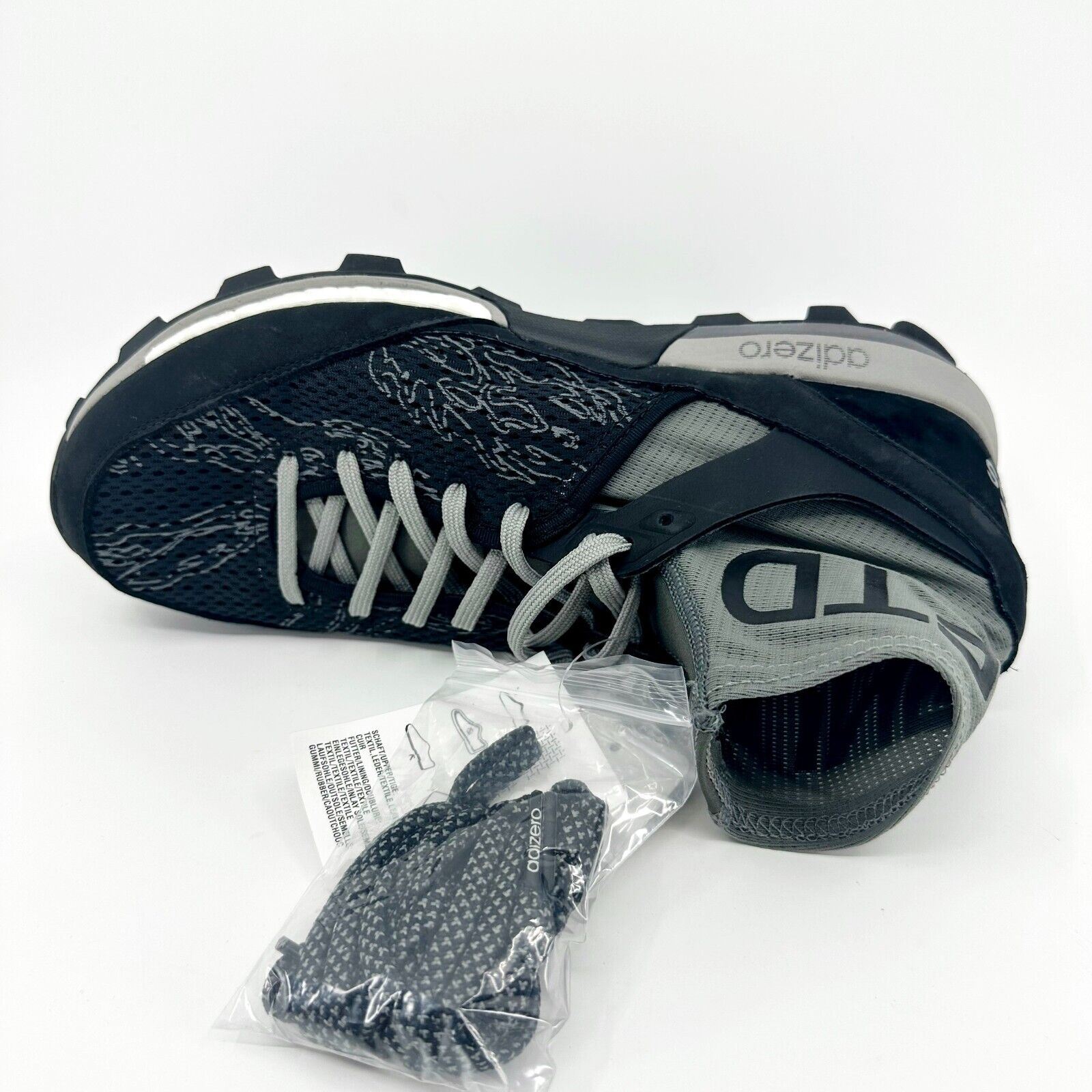 アベとし Adidas Originals WH ZX Flux X Wings Horns Black Off White