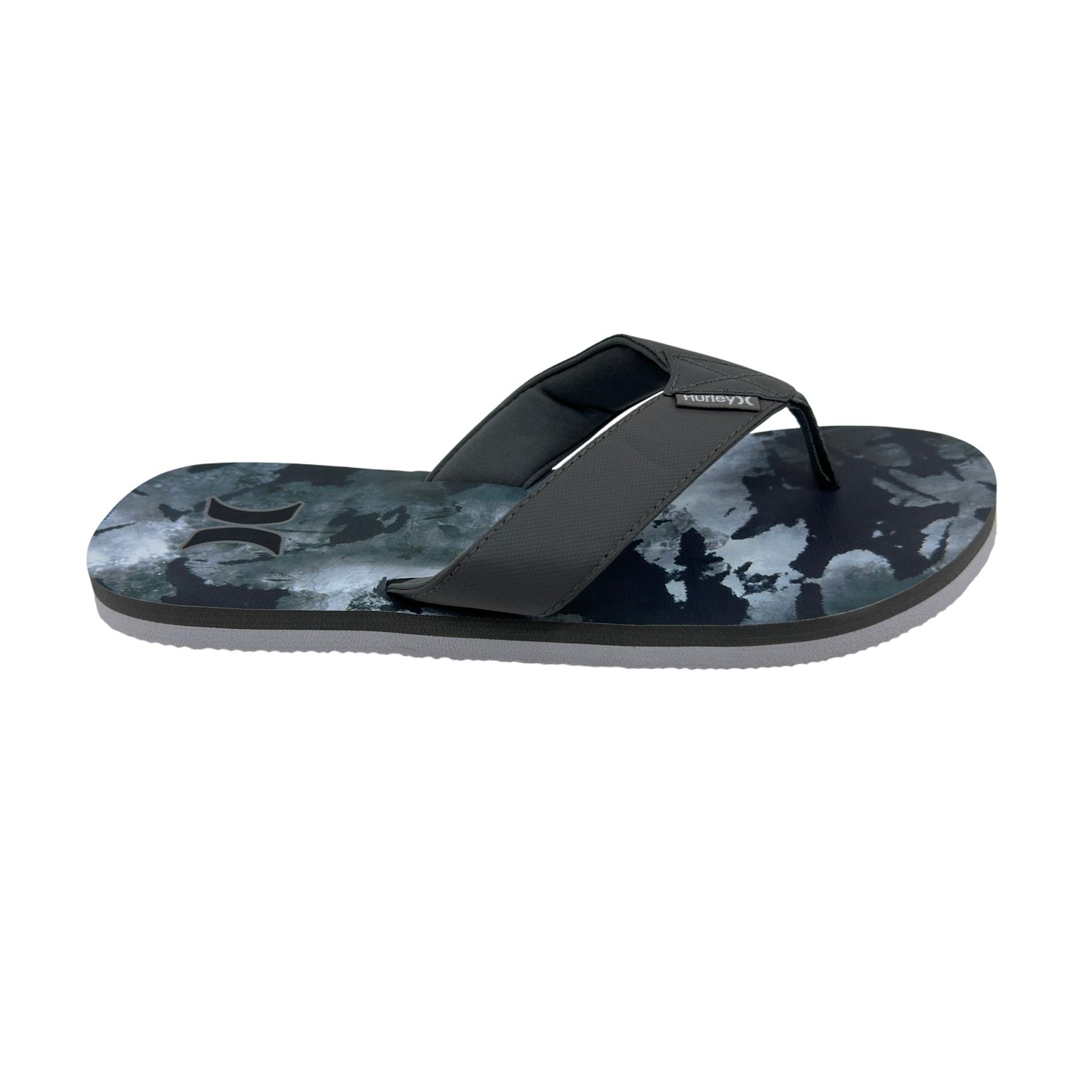 Hurley Logo Medium Gray Camo White Mens Sandal Pool Beach  display picture 1