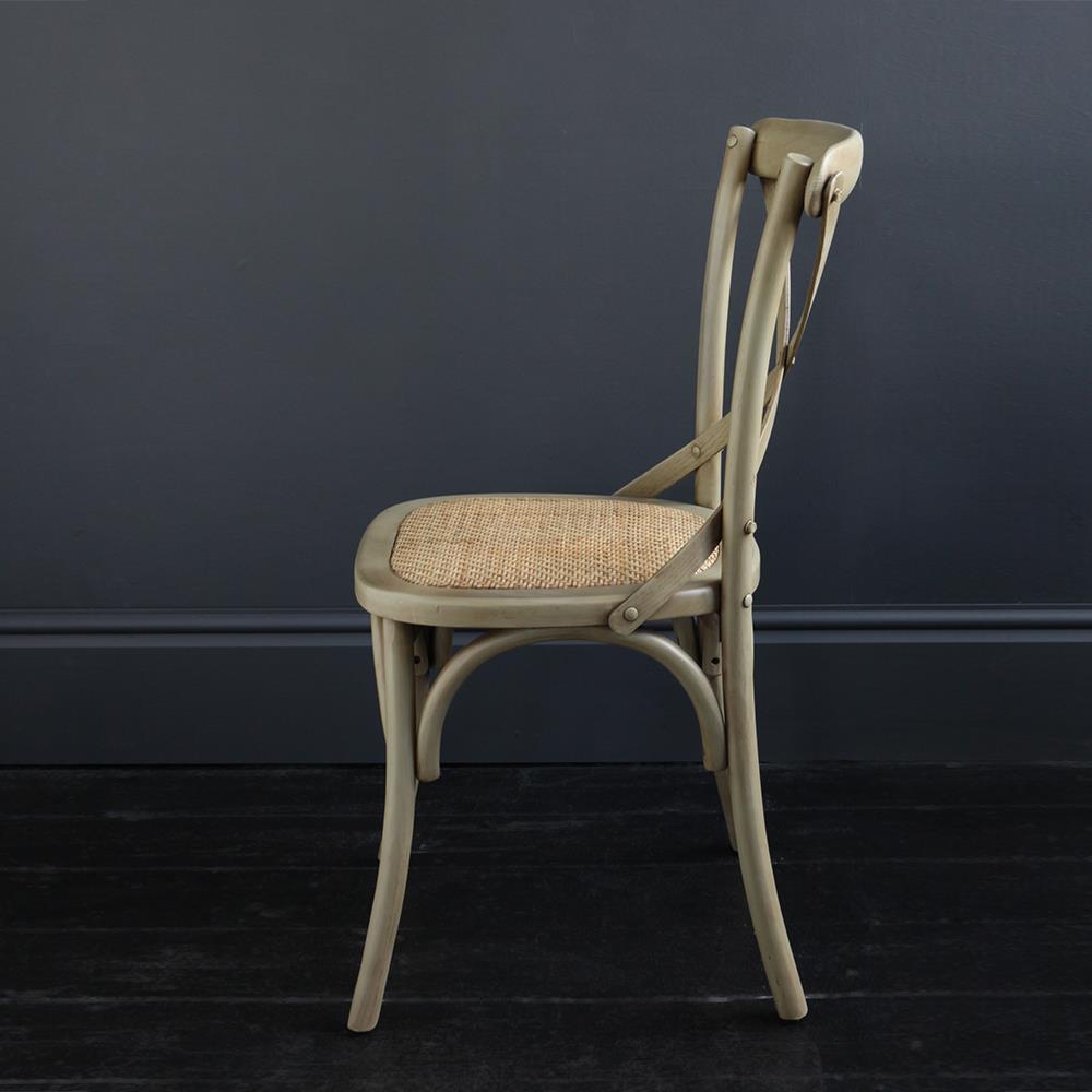 French Cross Back Dining Chair Bentwood Café Restaurant Different