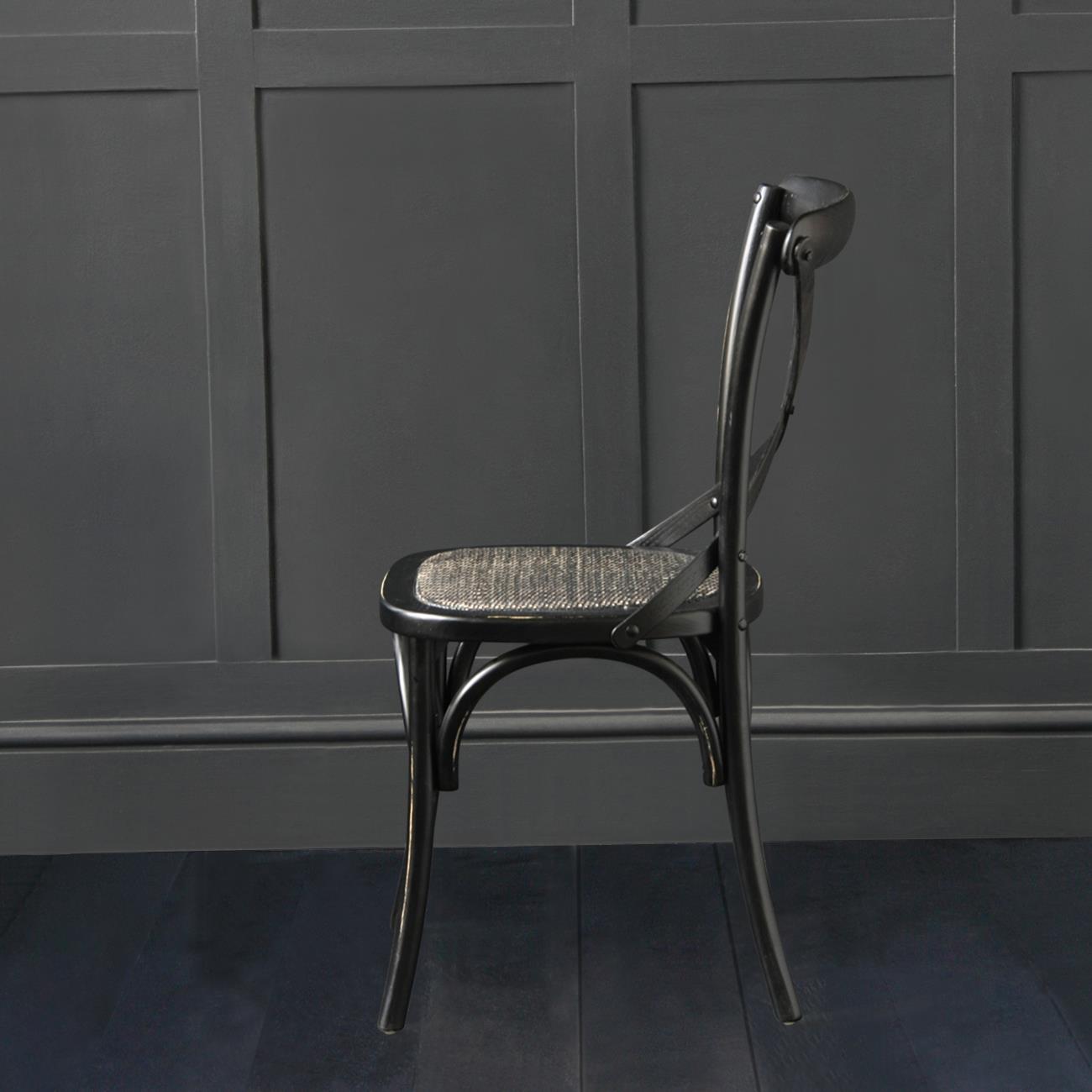 French Cross Back Dining Chair Bentwood Café Restaurant Different Colour eBay