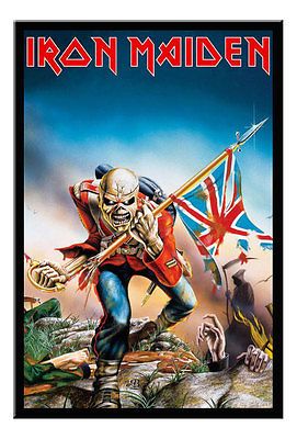 Iron Maiden Trooper Poster Black Framed Ready To Hang Frame Free P/&P