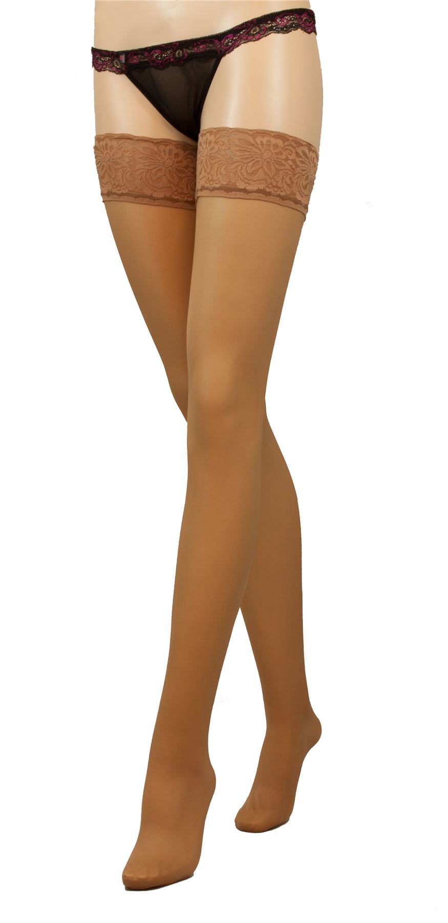 Lace Top Hold ups Sheer 40 Denier Lycra Sensuous Stockings New eBay
