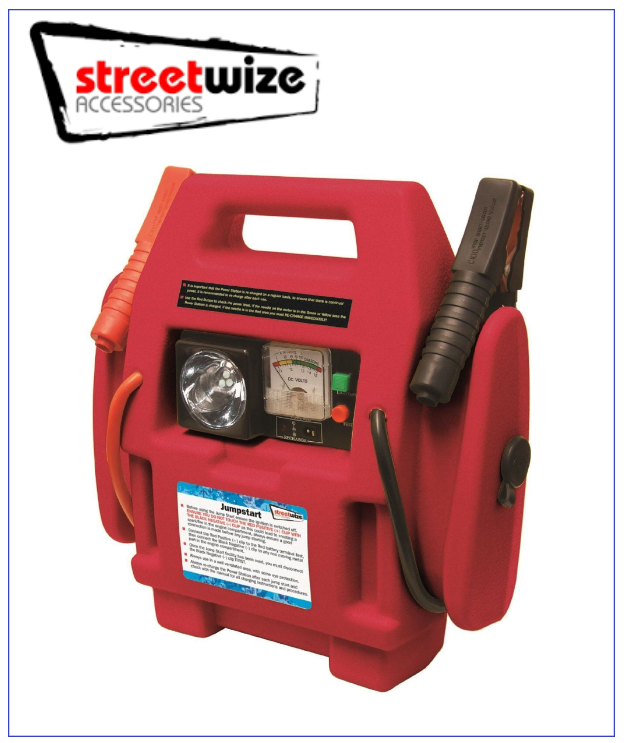 New 12V Rechargeable Car Van Battery Jump Starter Power Pack + LED