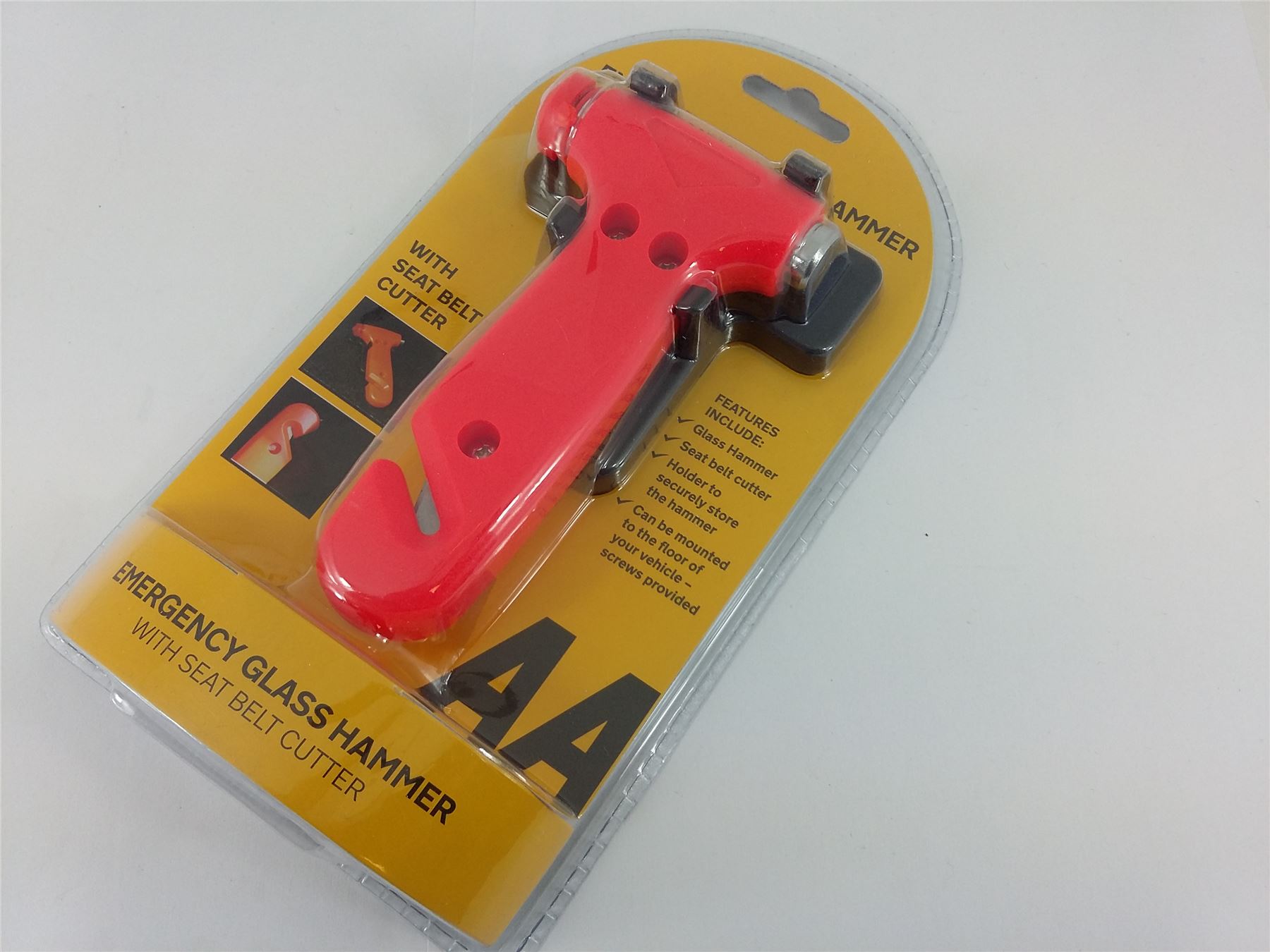AA Car Essentials Emergency Car Glass Hammer & Seat Belt Cutter eBay