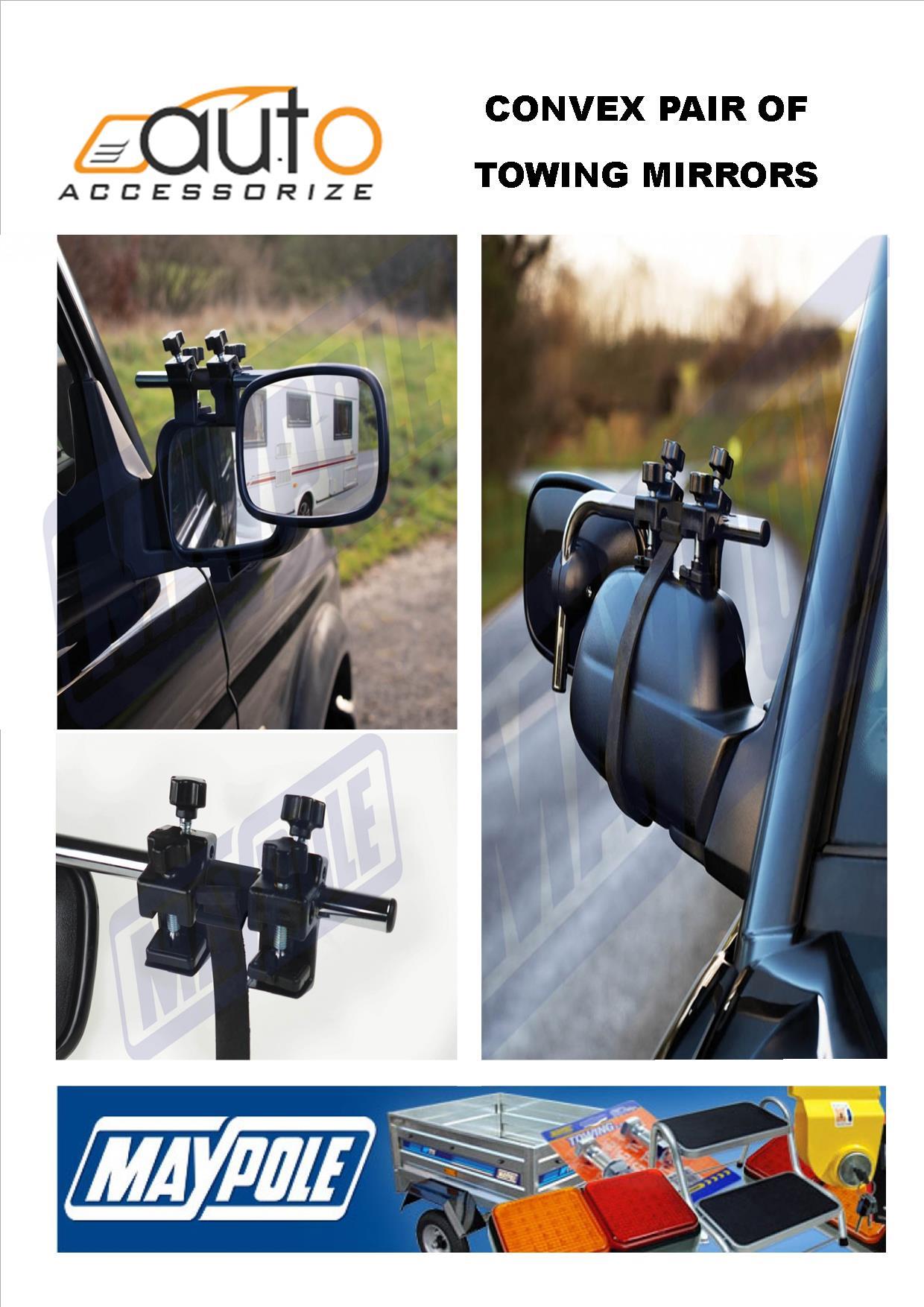 PAIR OF EXTENSION TOWING MIRRORS MAYPOLE MP8329 eBay
