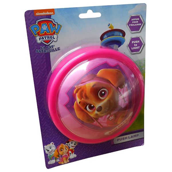 Paw Patrol Night Light Kids Bedroom Push Button Lamp Chase Rubble Sky