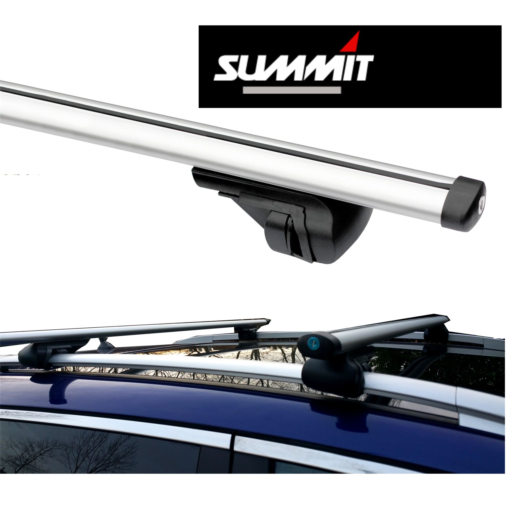 Volkswagen Passat Universal Aluminium Anti-Theft Roof Bars 120cm