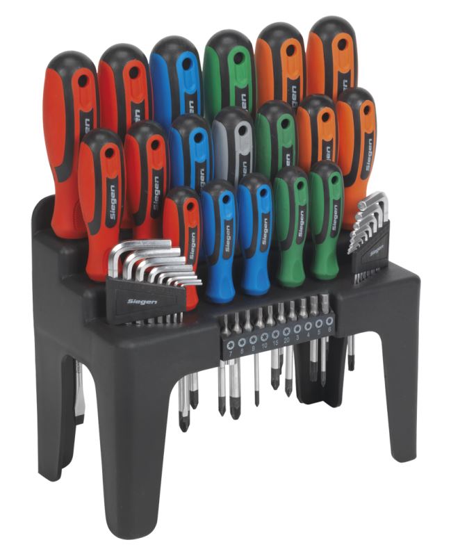 44PC SCREWDRIVER STAND PRECISION TORX HEX POZI BITS MECHANICS ENGINEER