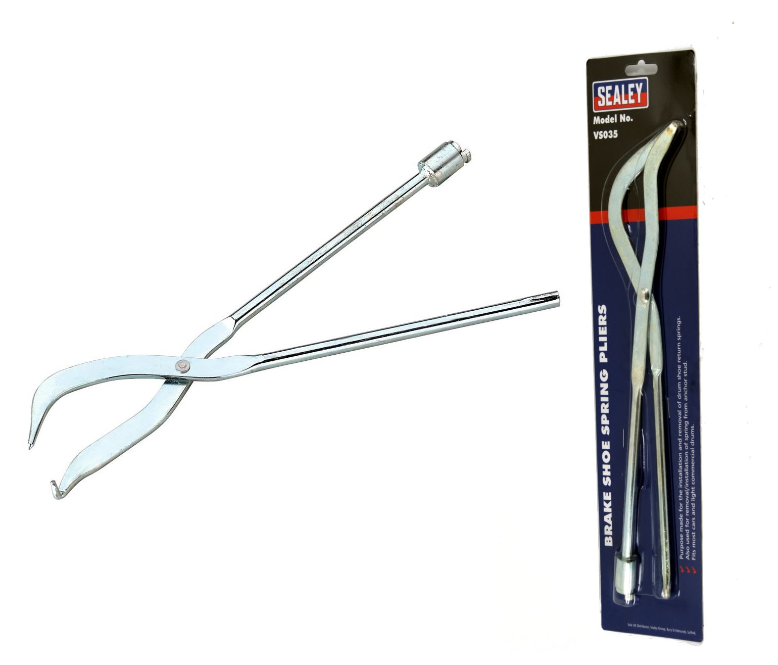 Sealey Drum Brake Shoe Return Spring Pliers Kit With Brake Spring
