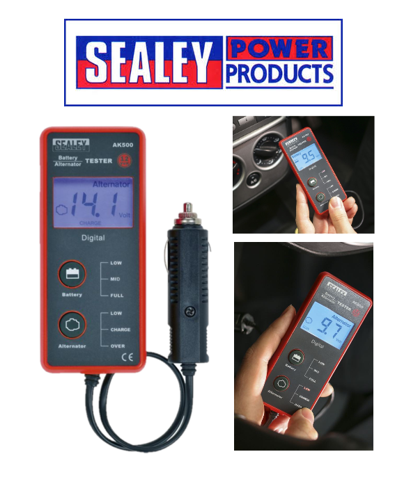 Multi Functions Tester for Car Motorcycle VinTeam Car Battery Tester 12V 6 LED display Digital Alternator Tester