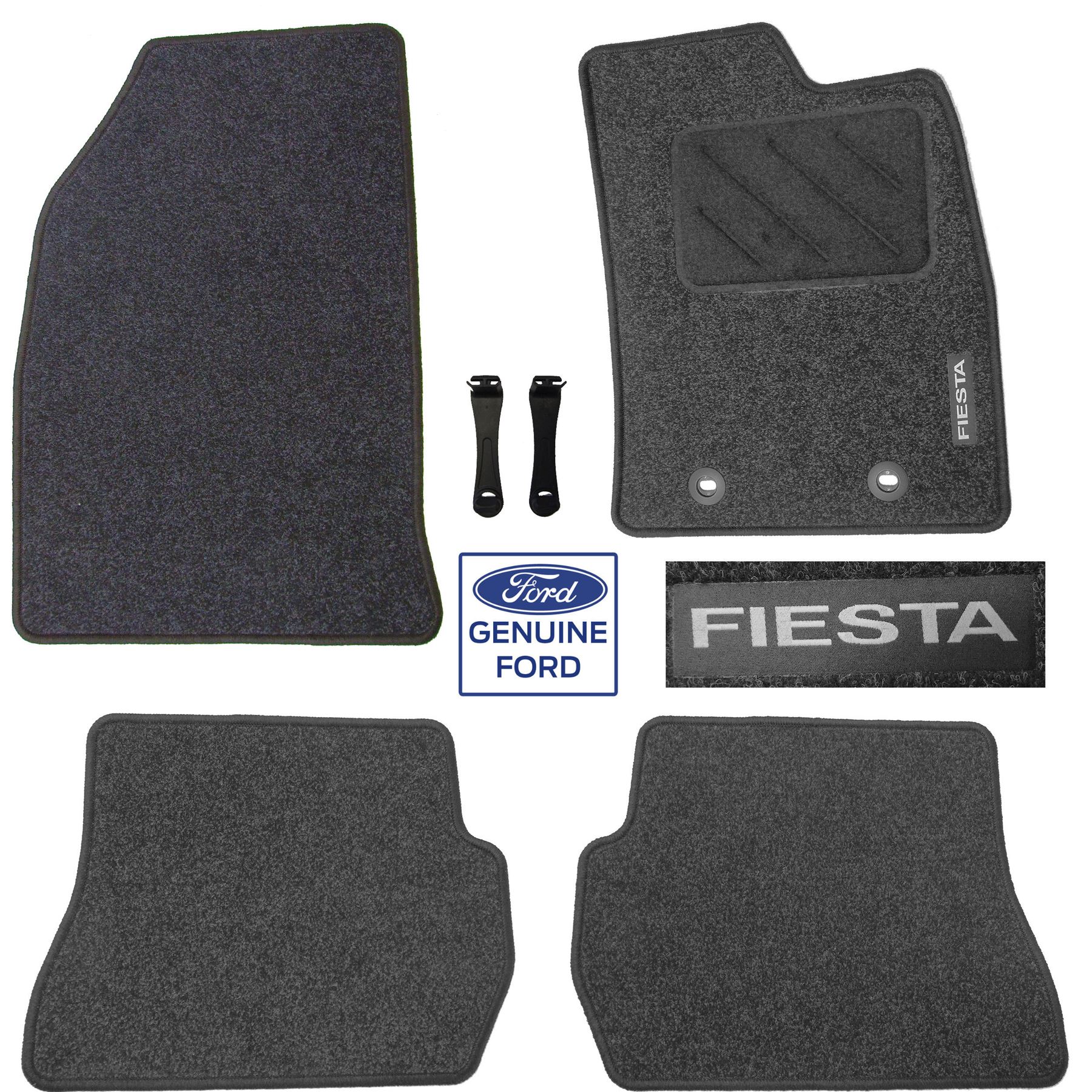 New Genuine Ford Fiesta MK6 20012008 Set of 4 Tailored Carpet Mats