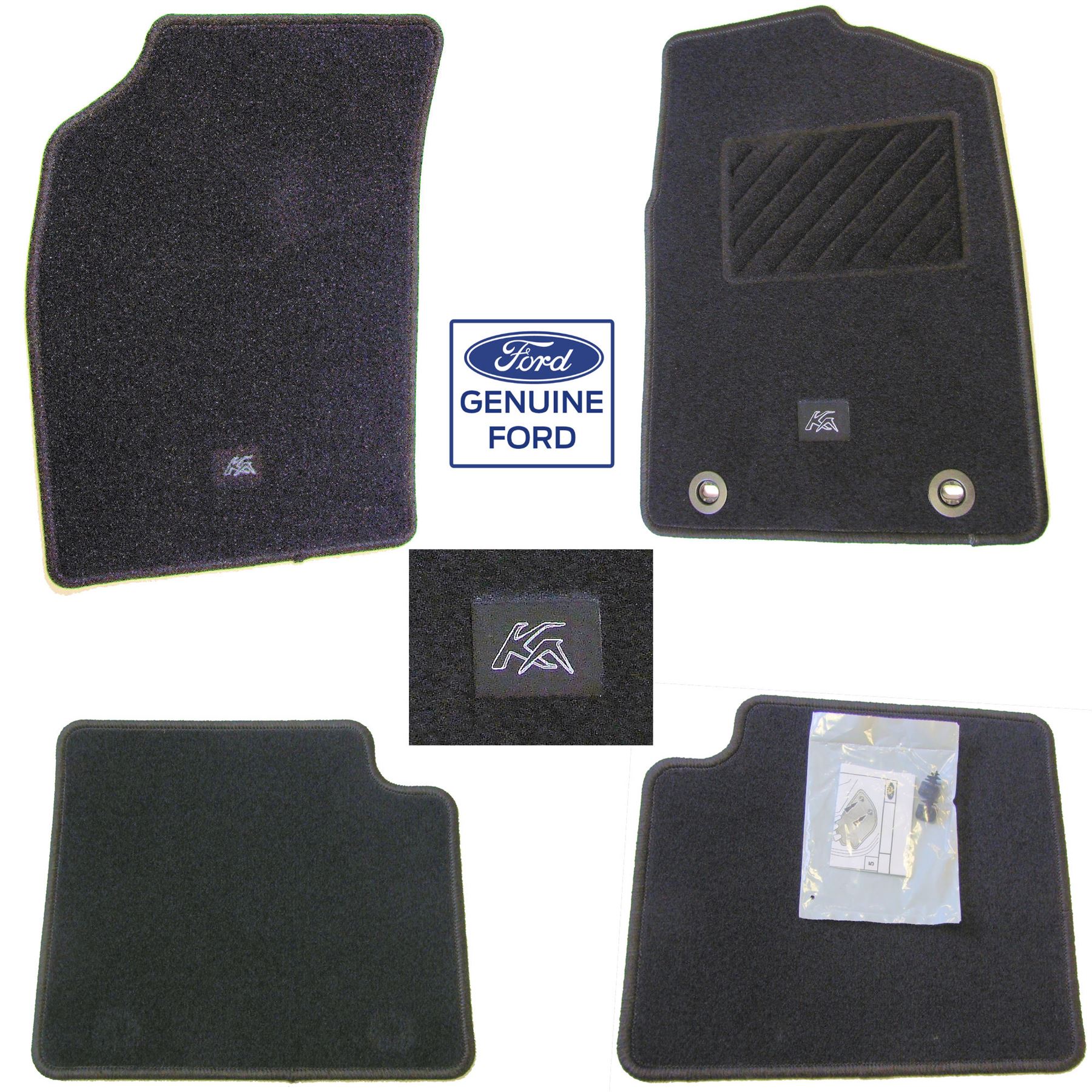 NEW Genuine FORD KA 2008 onwards MK2 TAILORED FIT MATS set of 4 (Front