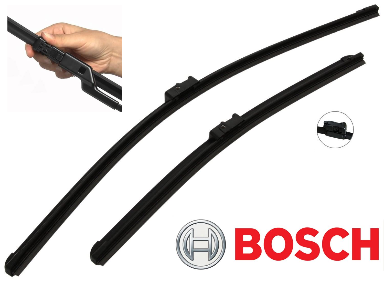 Bosch Wiper Blades Set Fits SKODA YETI 2009 ONWARDS Front Aerotwin