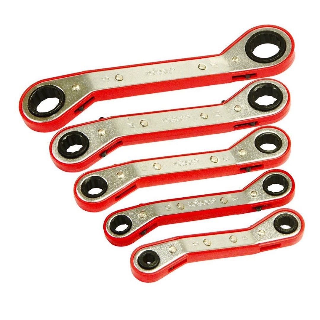 Offset Ratchet Spanner Set Metric 12 Piece Metric Garage Spanners