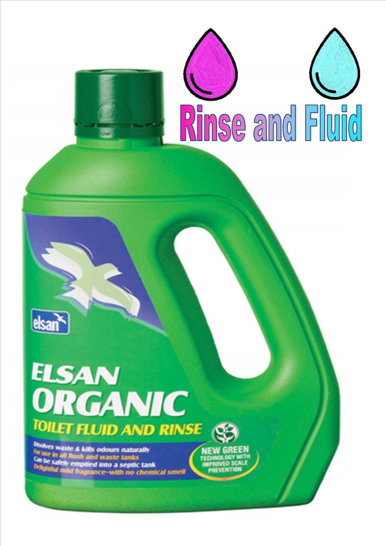 Elsan Organic Environmentally Friendly Toilet Cleaner Fluid 2L Caravan