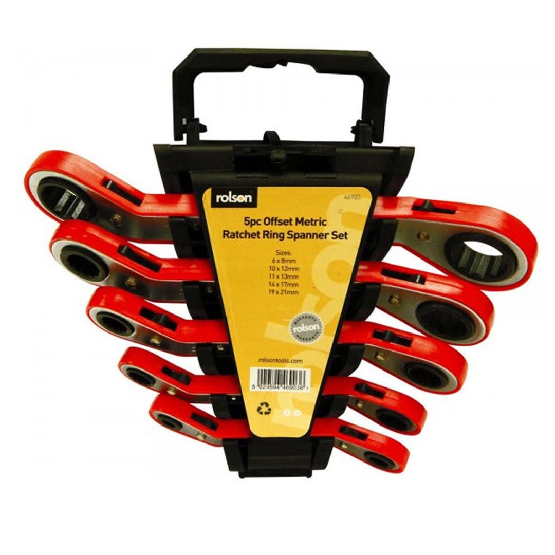 Offset Ratchet Spanner Set Metric 12 Piece Metric Garage Spanners