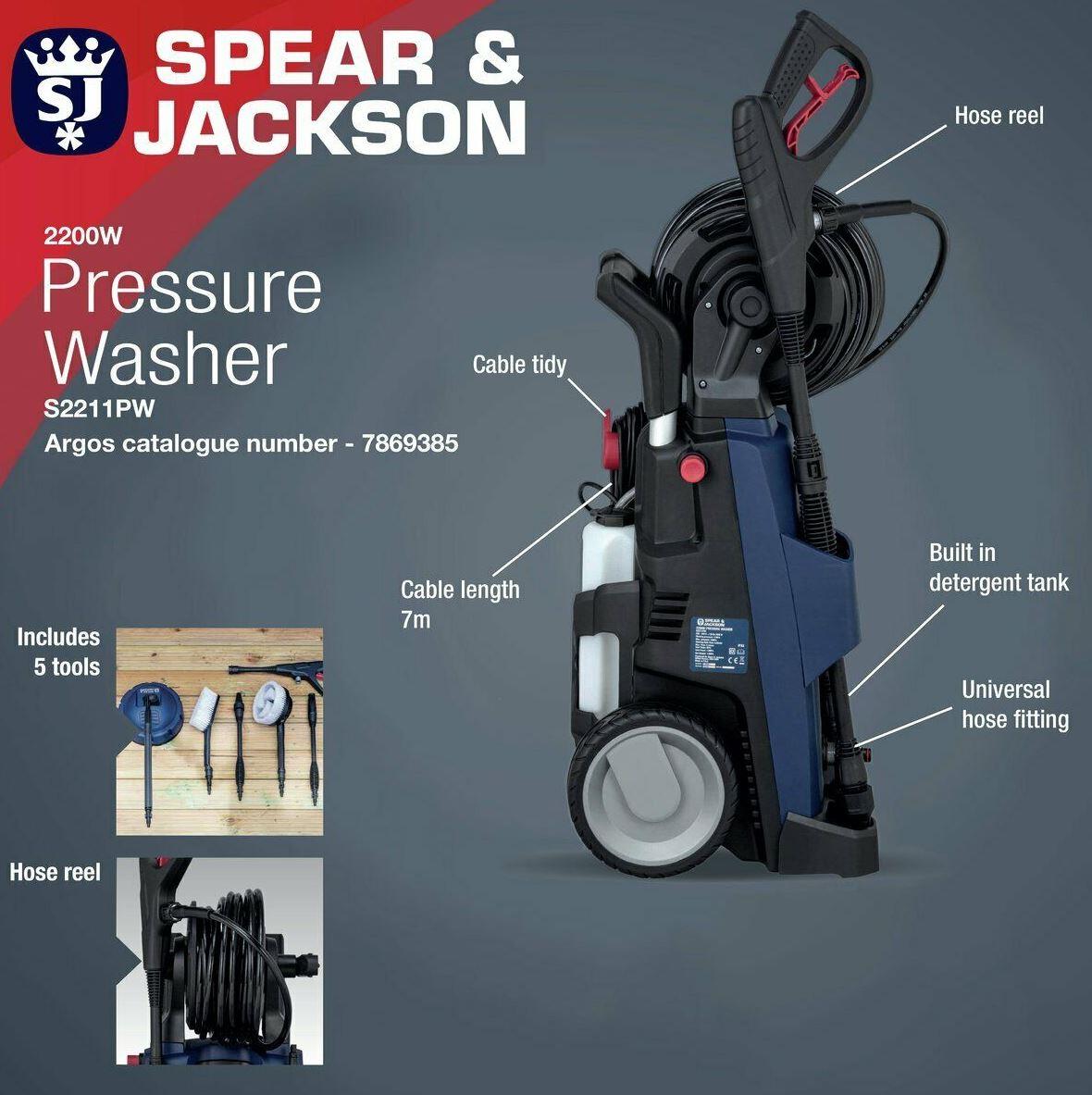 Pressure Washer 2200W Spear and Jackson 6939500728197 eBay