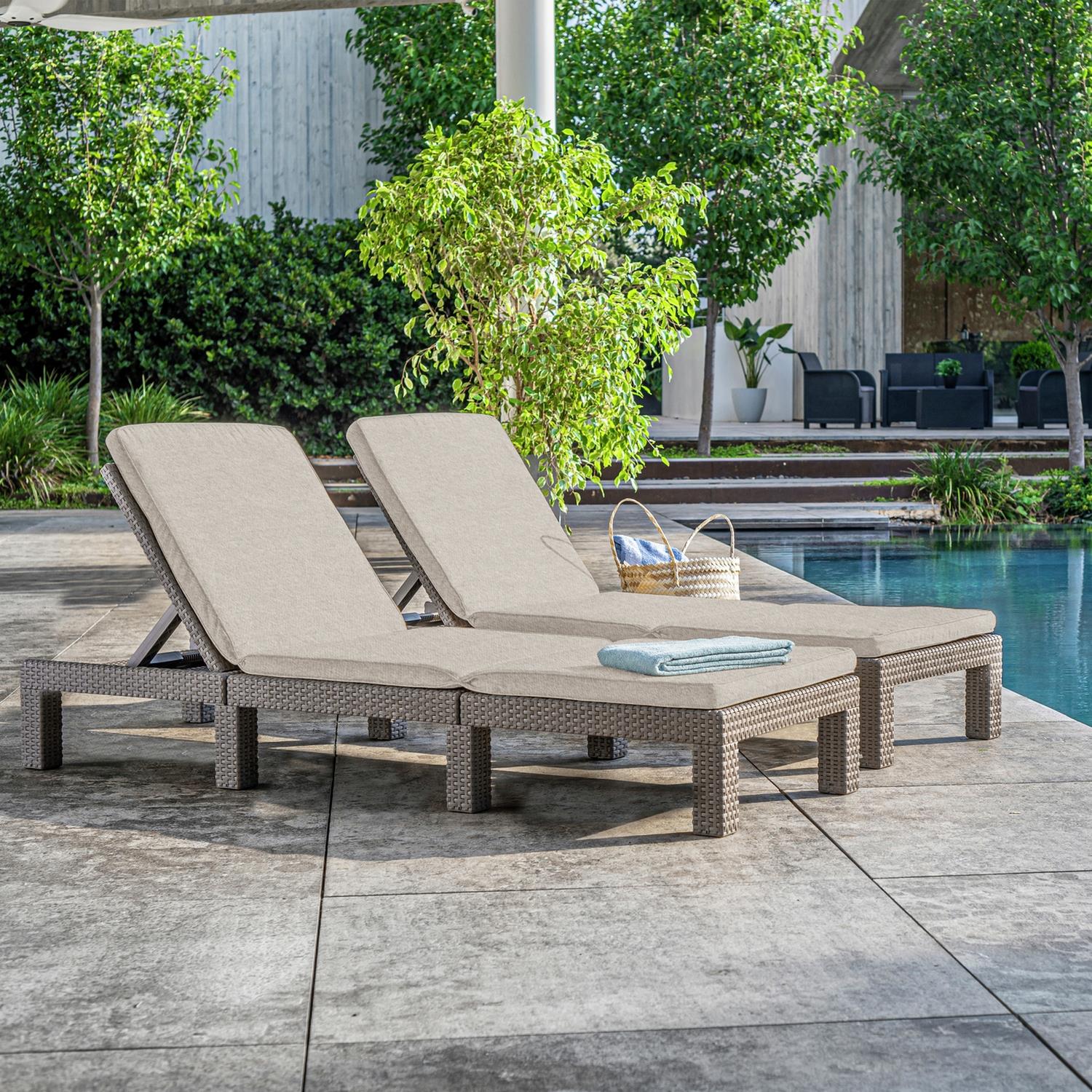 Keter Daytona Rattan Sun Lounger Brown Genuine Replacement Spare Parts - Picture 7 of 14