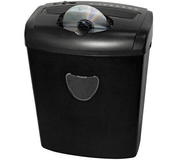 ProAction CD Paper Shredder 10 Sheet 21 Litre Cross Cut A4 Reverse New