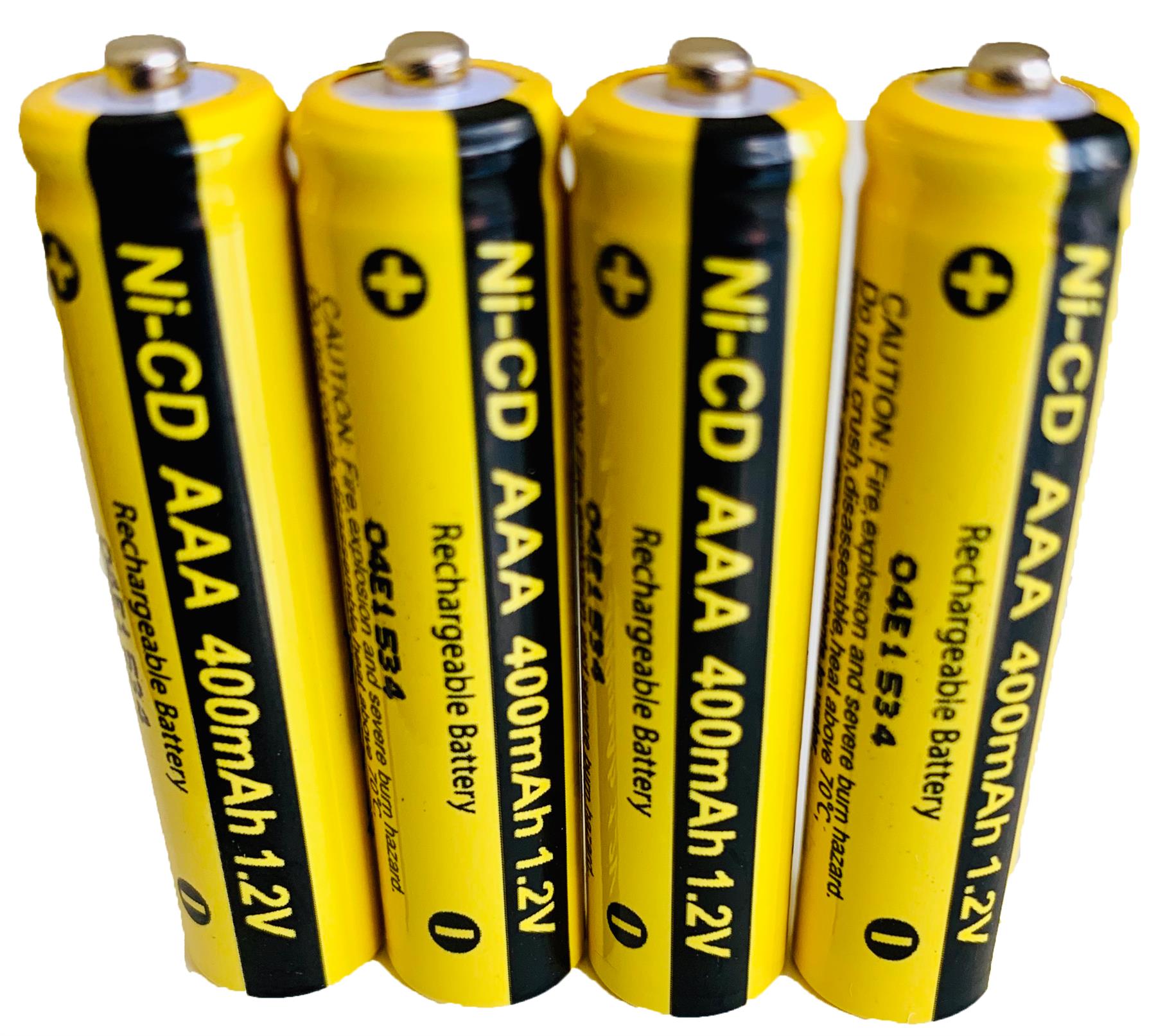 AAA Rechargeable Batteries 1 2v 400mAh Triple A Toys Electronics Phones 