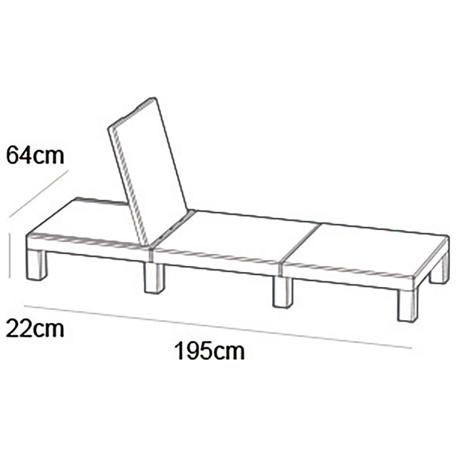 Keter Daytona Rattan Sun Lounger Brown Genuine Replacement Spare Parts - Picture 14 of 14
