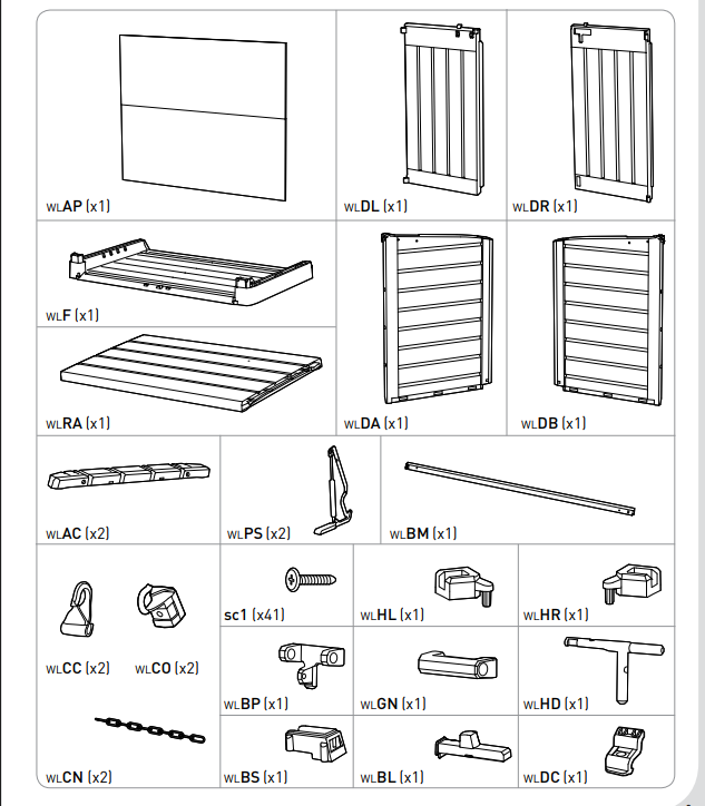 ULROAD Ricambio Per Chiusura Keter WLDC Di Ricambio Con Linguetta Di Chiusura Store-It-Out MAX &amp; Ultra Scatola Per Bidoni Della Spazzatura